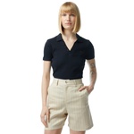 Nautica Kadın Siyah Slim Fit Kısa Kollu Polo