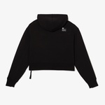 Kadın Relaxed Fit Kapüşonlu Siyah Sweatshirt