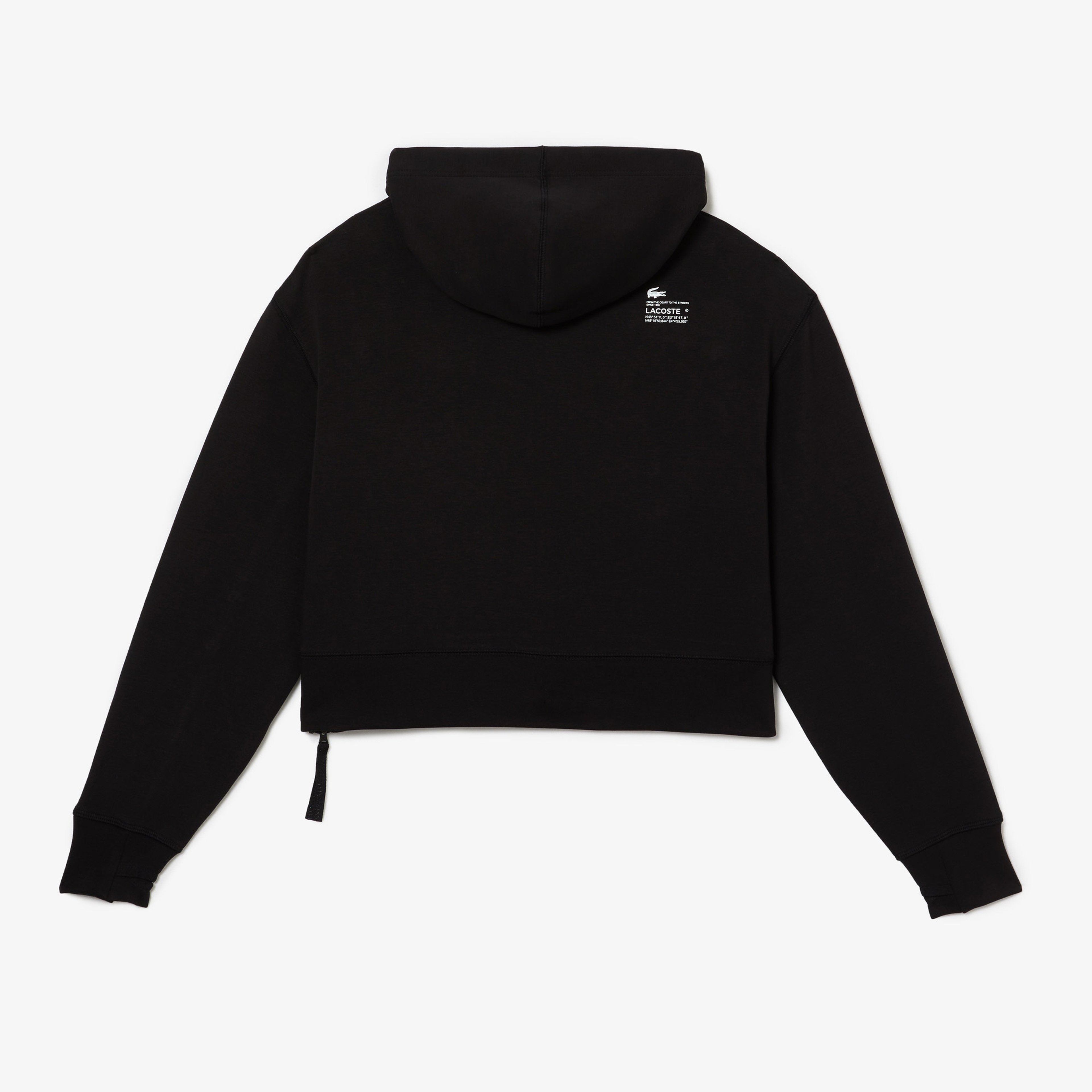 Kadın Relaxed Fit Kapüşonlu Siyah Sweatshirt