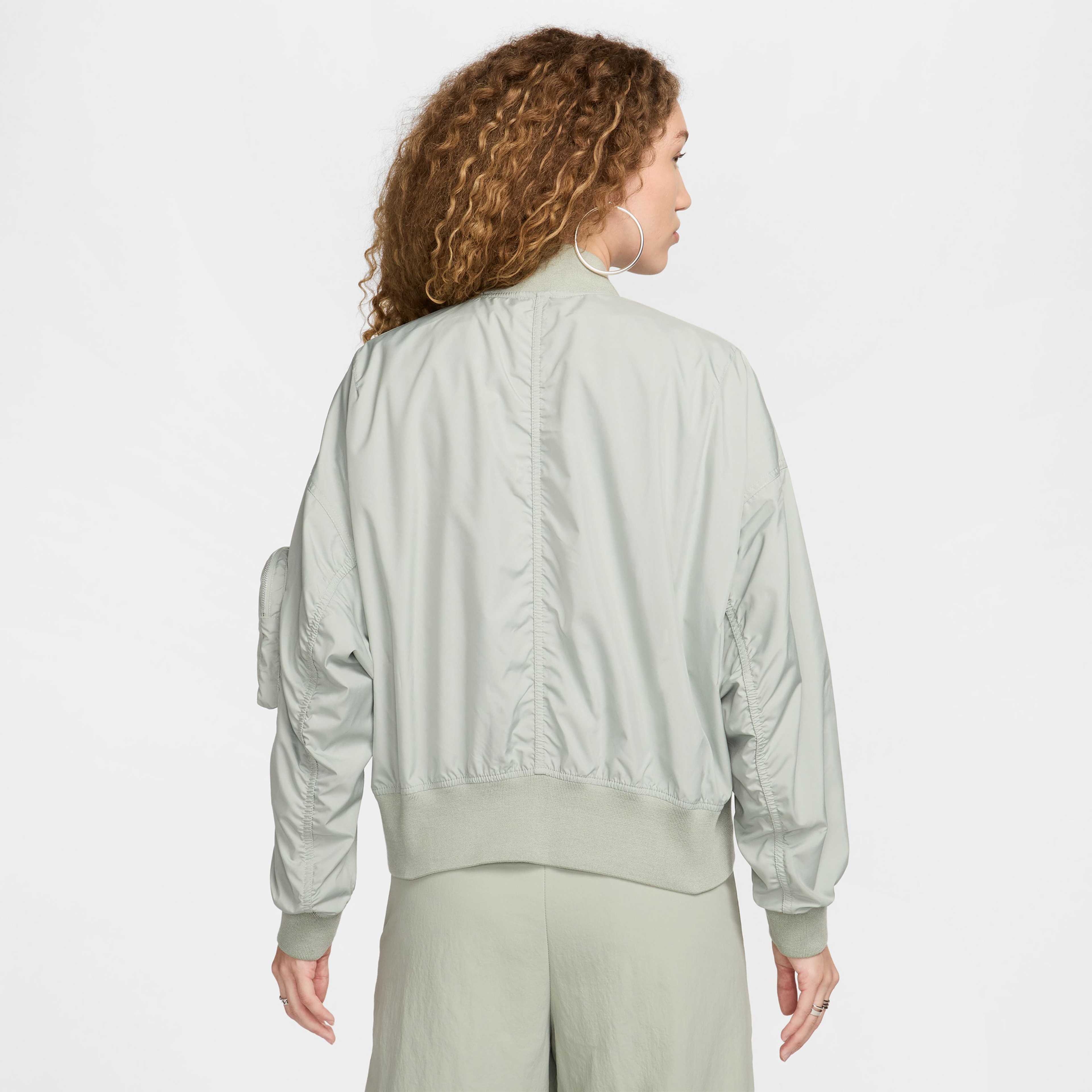 Nike Sportswear Essential Kadın Yeşil Oversize Bomber Ceket