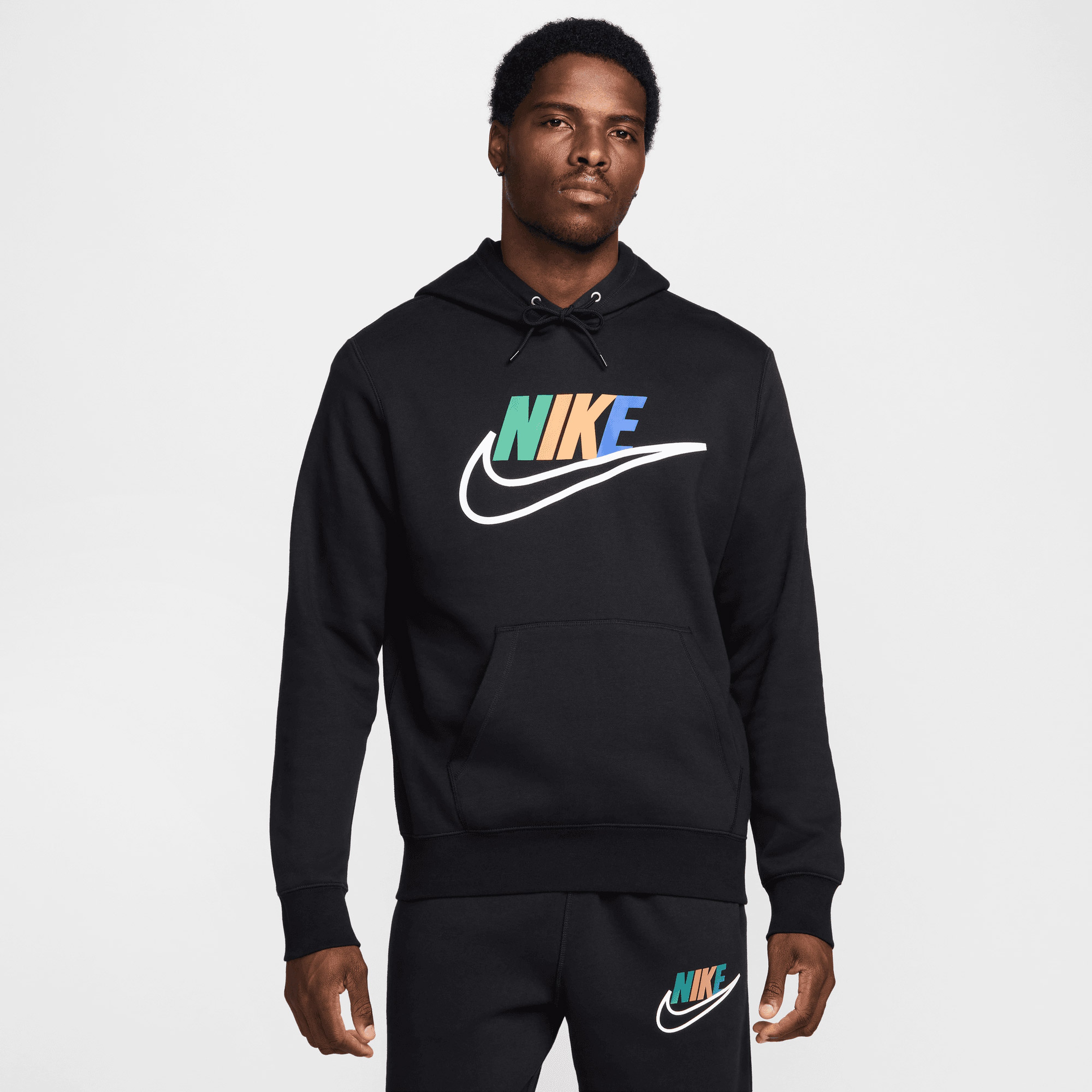 Nike Club Erkek Siyah Hoodie