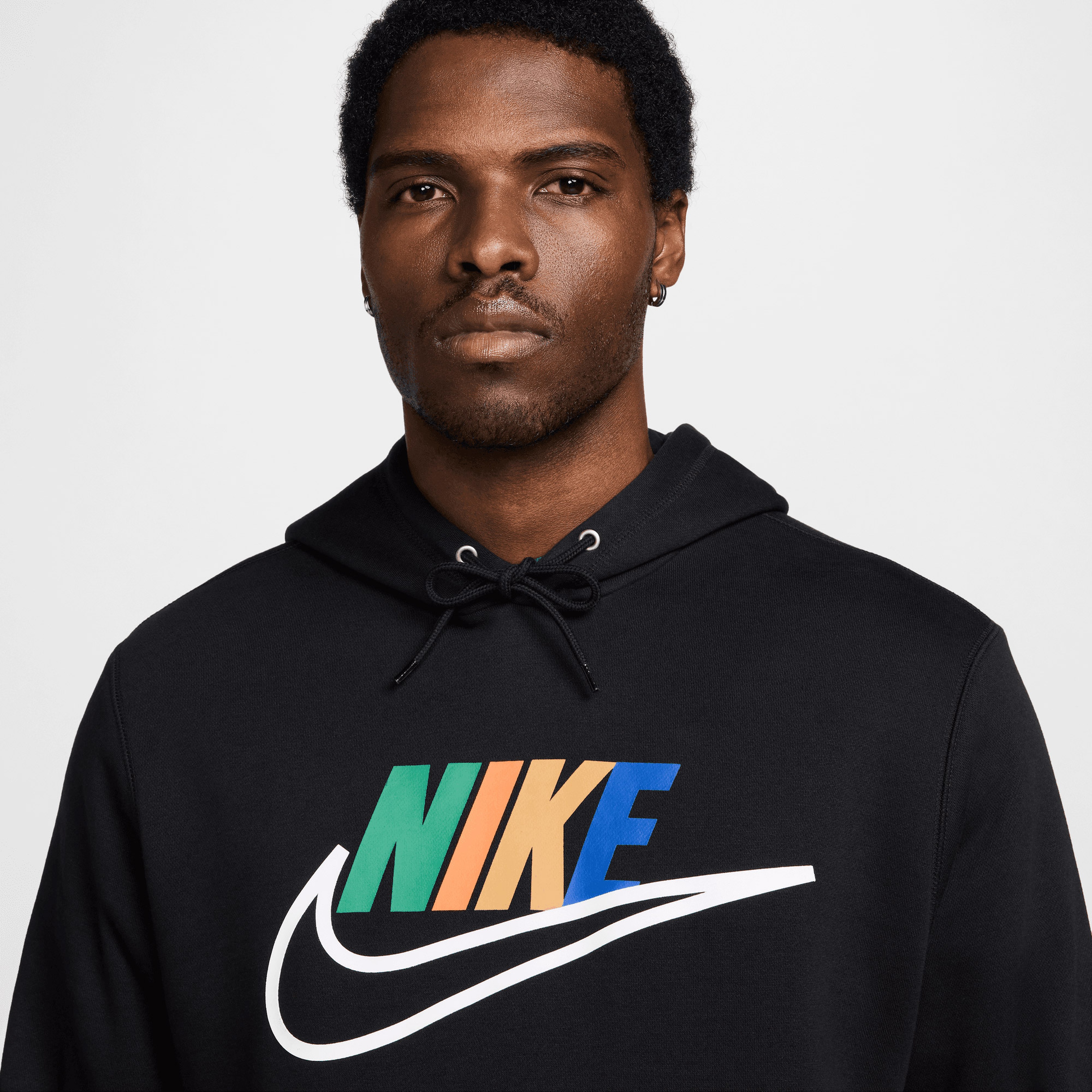 Nike Club Erkek Siyah Hoodie