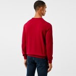 Erkek Regular Fit Bisiklet Yaka Organik Pamuk Kırmızı Kazak