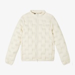 Kadın Regular Fit Kapüşonlu Kapitone Beyaz Mont