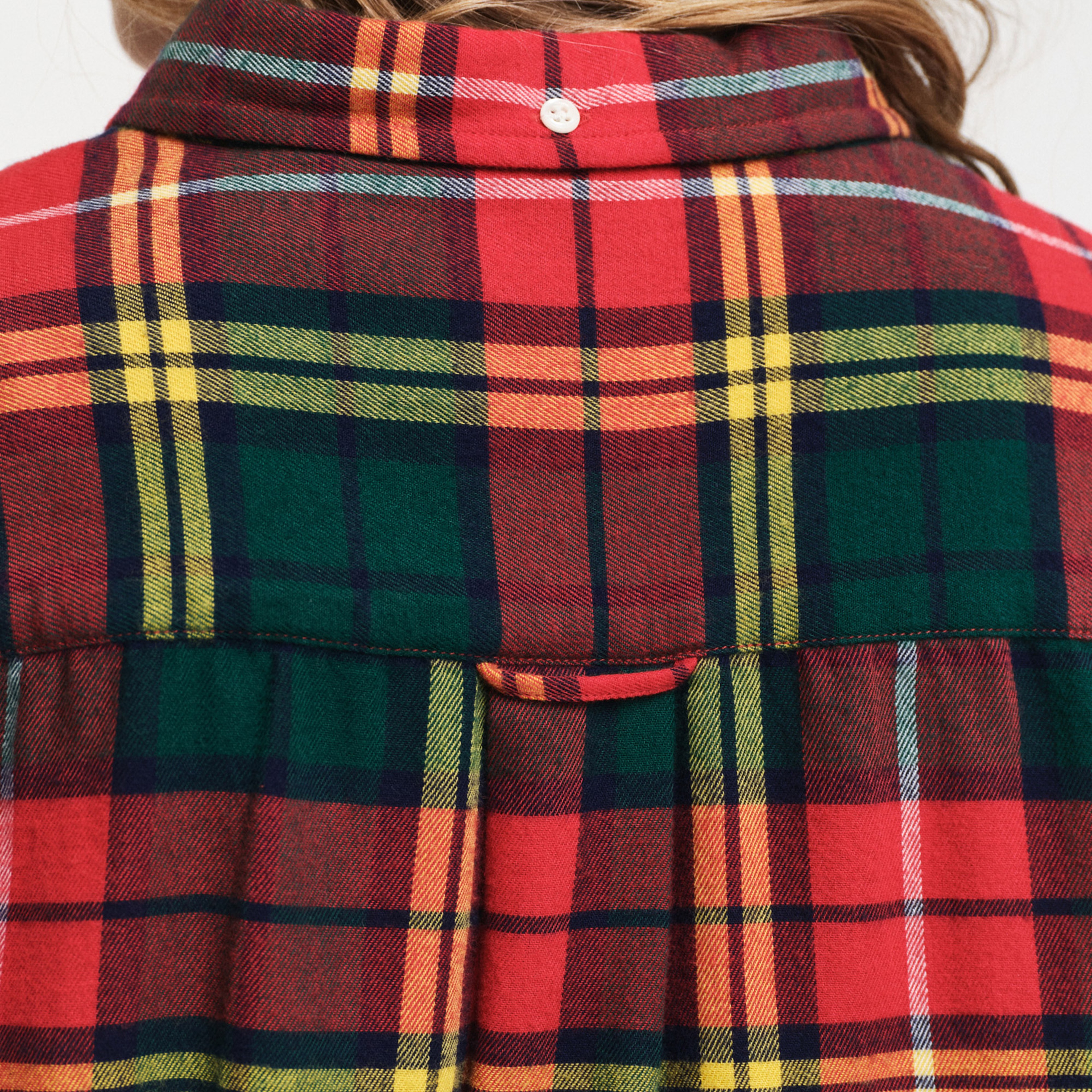 GANT Erkek Kırmızı Regular Fit Düğmeli Yaka Kareli Gömlek