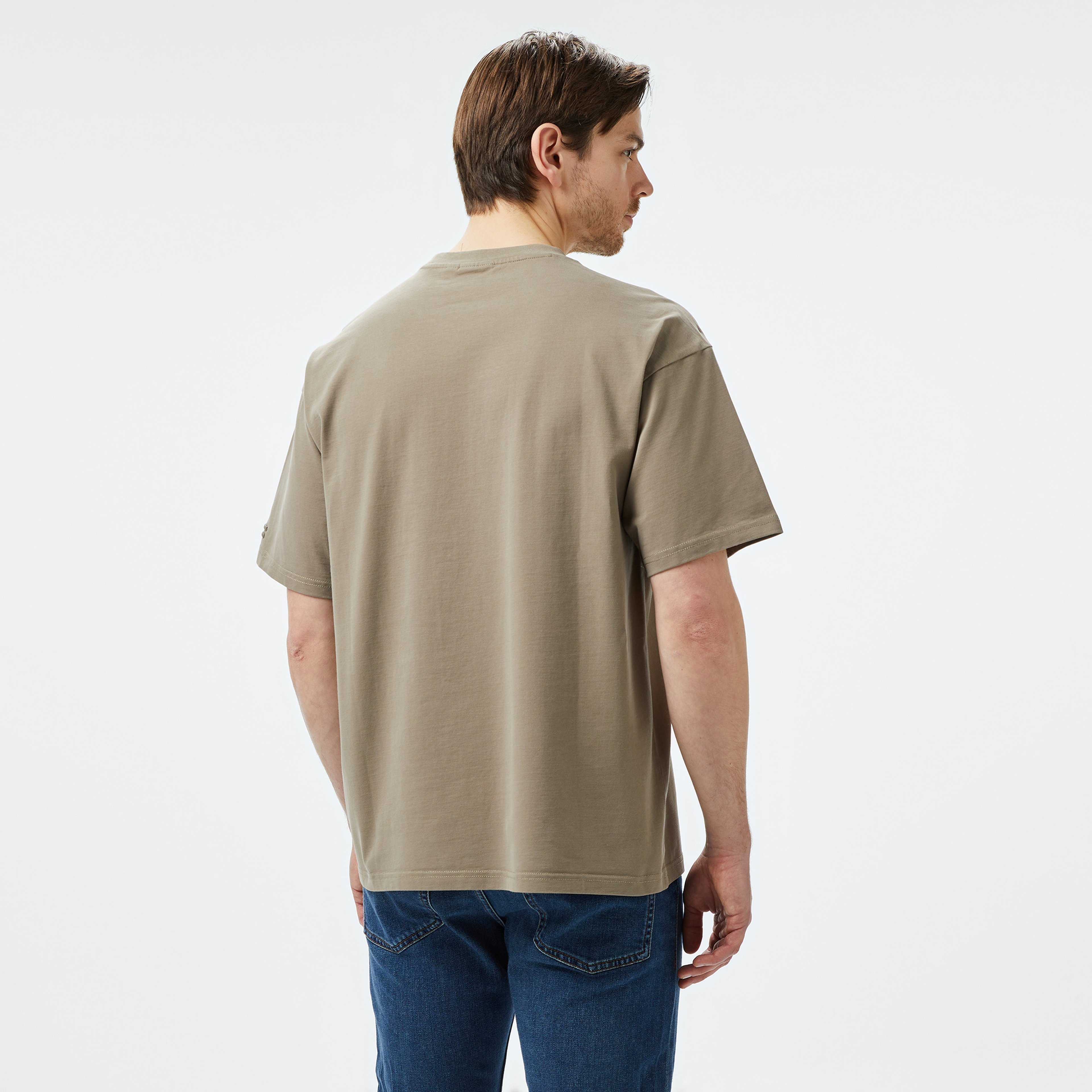 Napapijri S-Premium Ss Erkek Krem T-Shirt