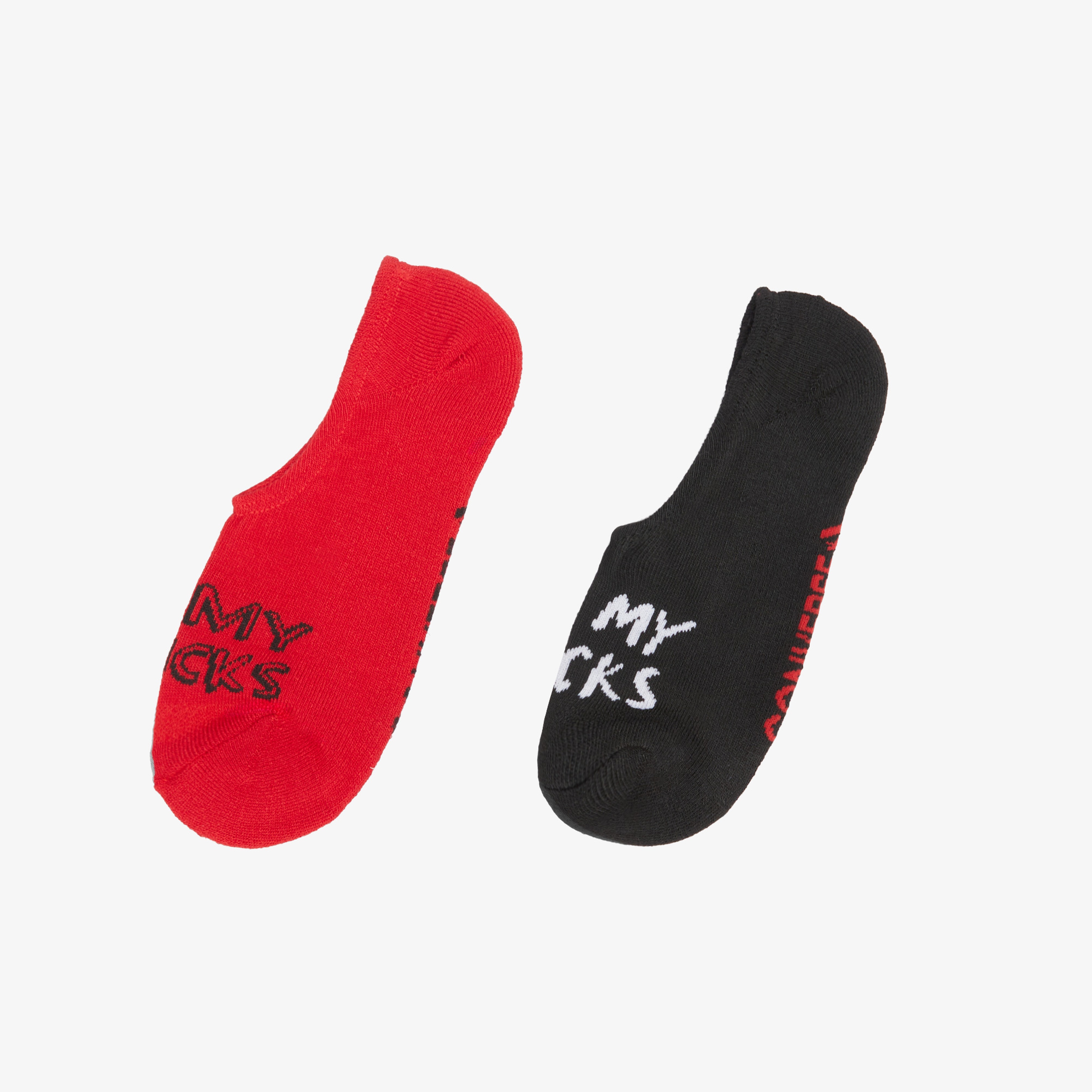 Converse Kadın 2'li Renkli Babet Çorap