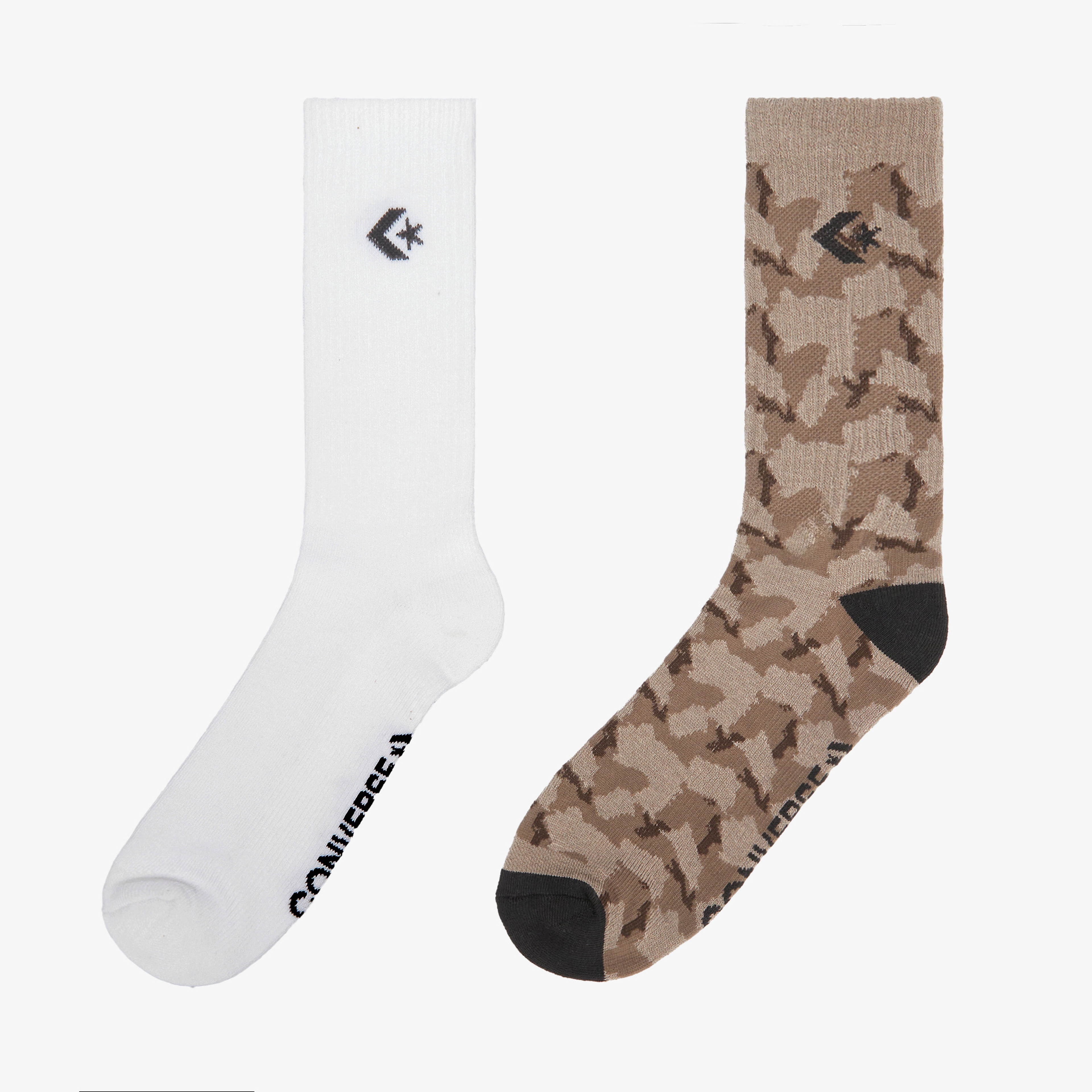 Converse Camo Crew Unisex 2'li Renkli Çorap