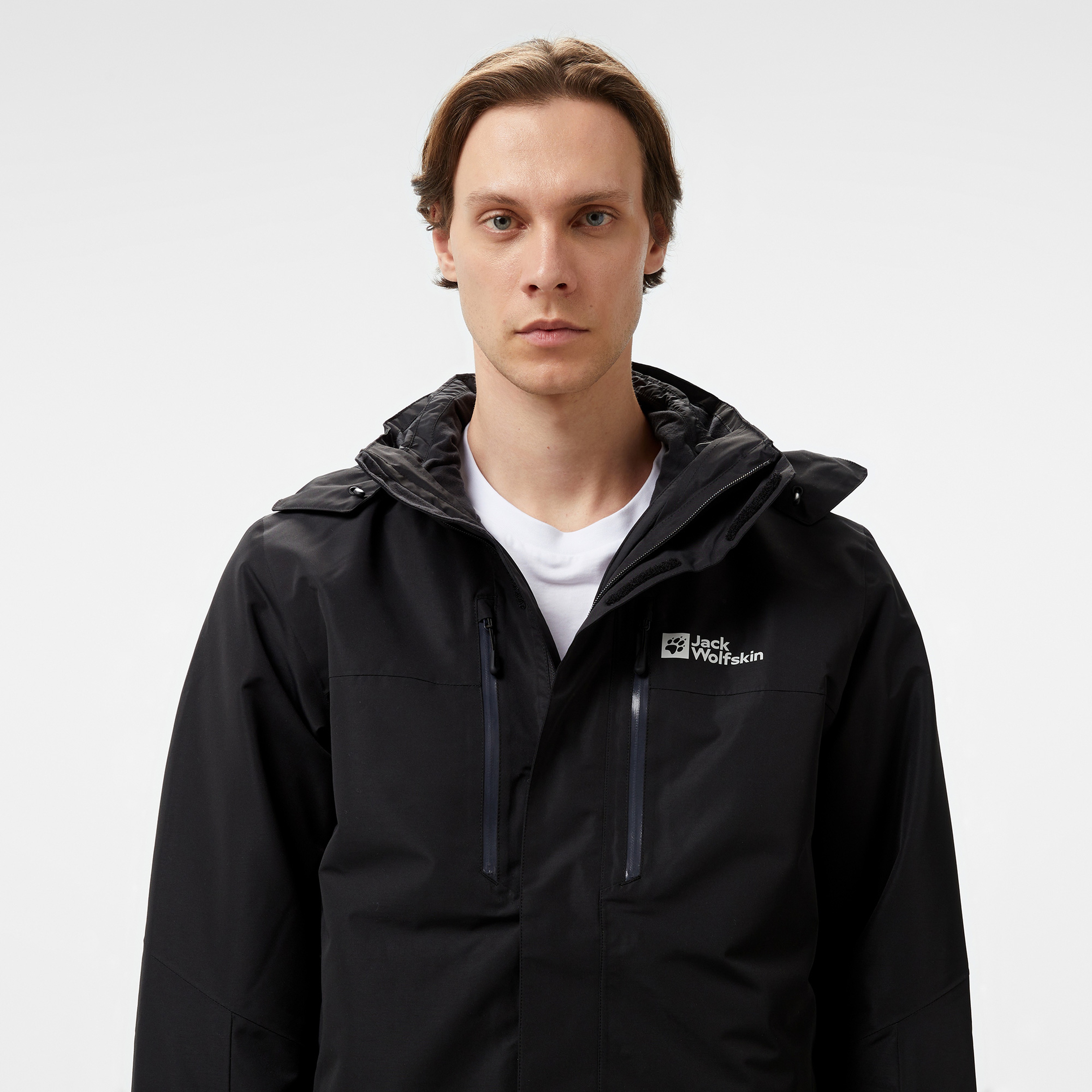 Jack Wolfskin Texapore 3in1 Erkek Siyah Ceket