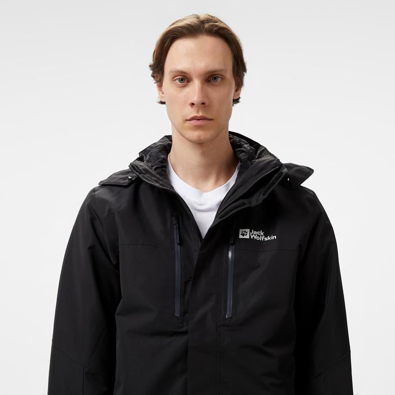 Jack Wolfskin Texapore 3in1 Erkek Siyah Ceket
