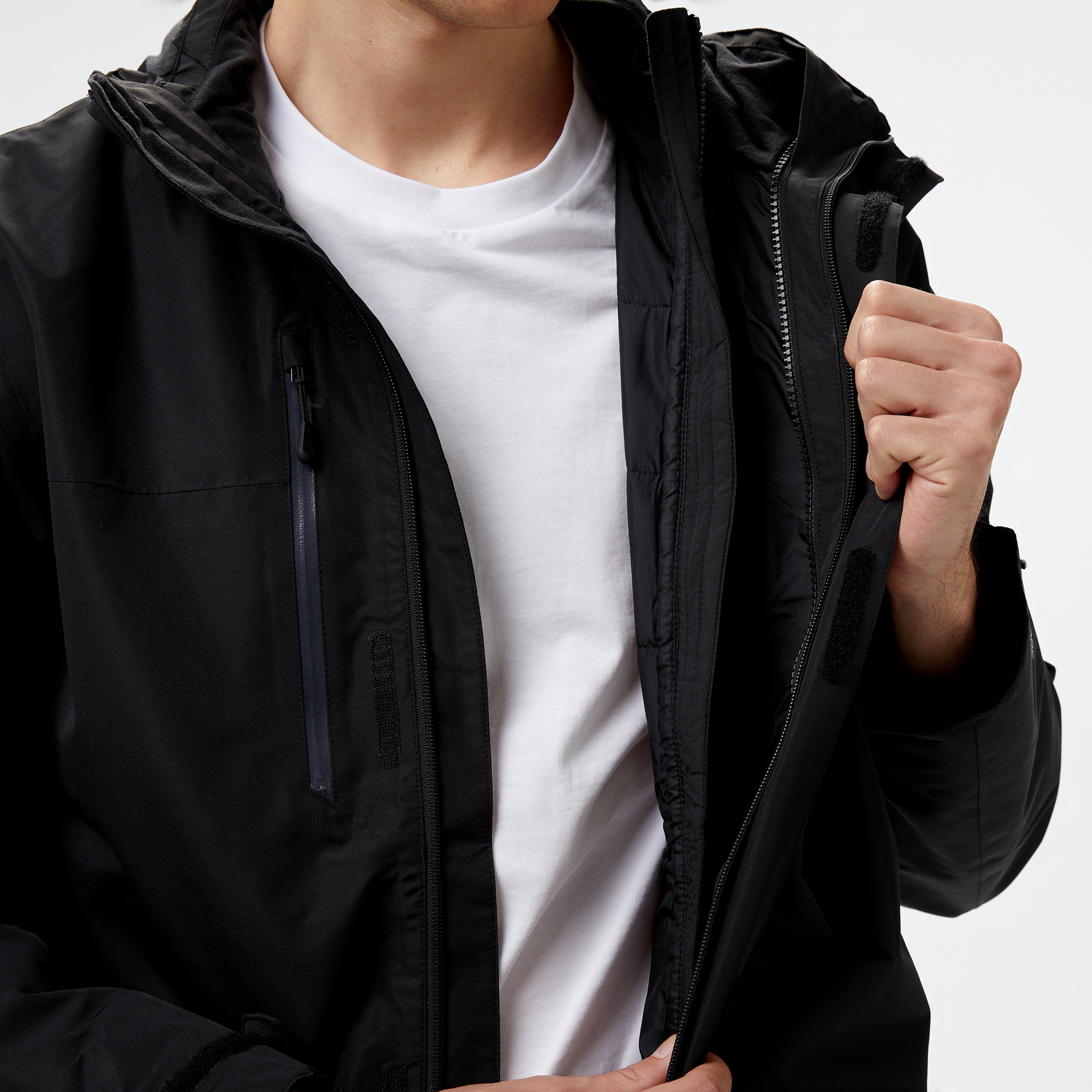 Jack Wolfskin Texapore 3in1 Erkek Siyah Ceket