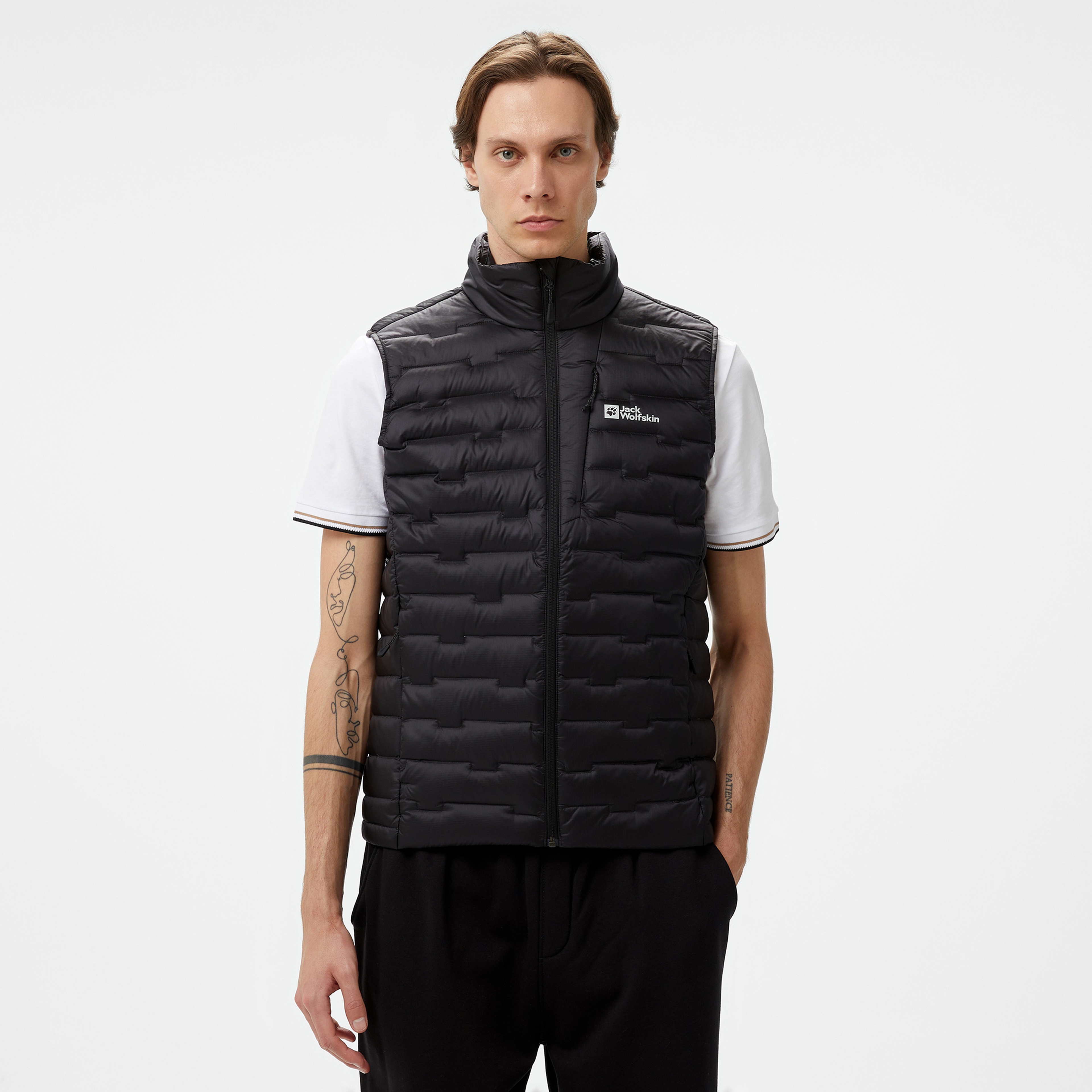 Jack Wolfskin Down Insulated Erkek Gri Yelek