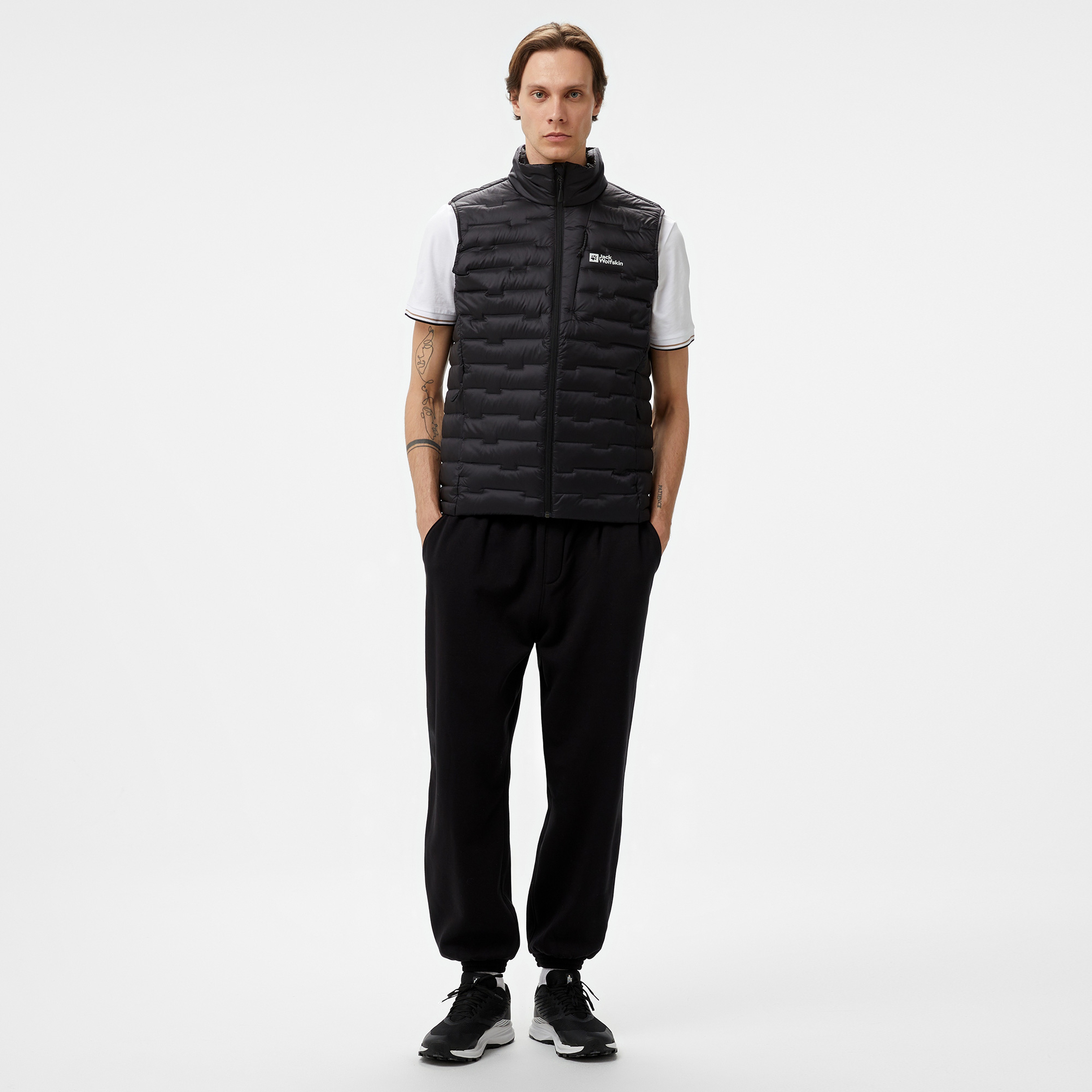 Jack Wolfskin Down Insulated Erkek Gri Yelek