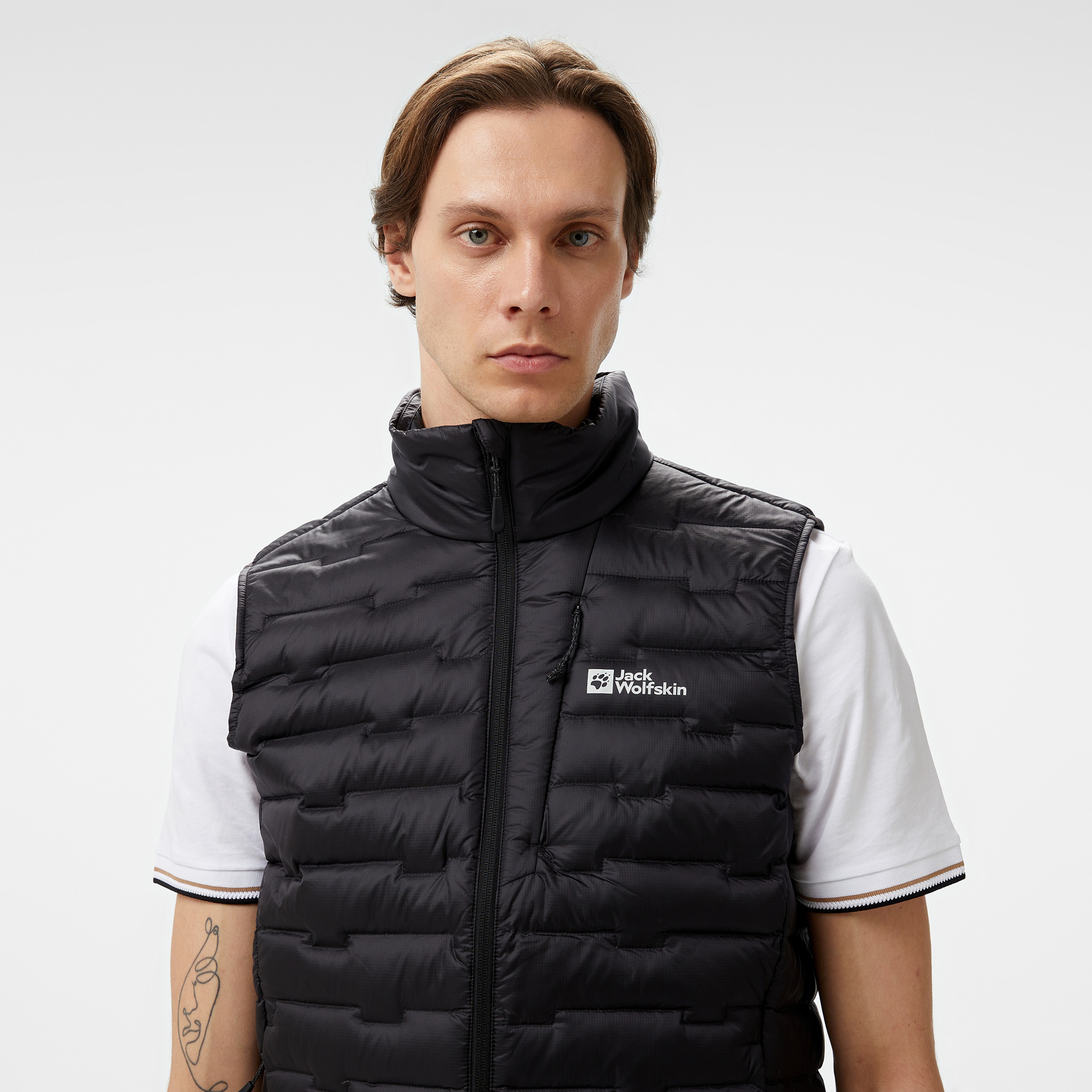 Jack Wolfskin Down Insulated Erkek Gri Yelek