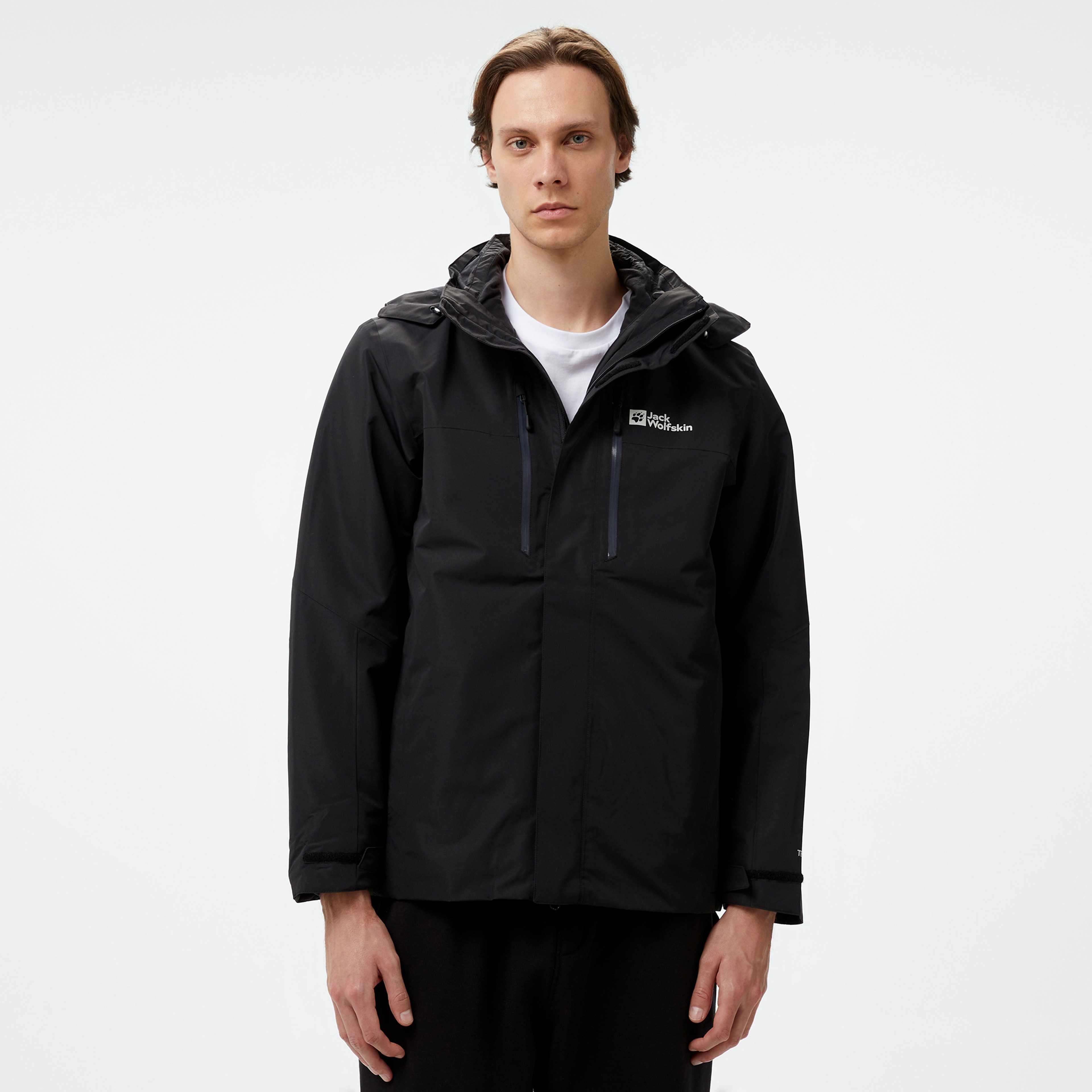Jack Wolfskin Texapore 3in1 Erkek Siyah Ceket