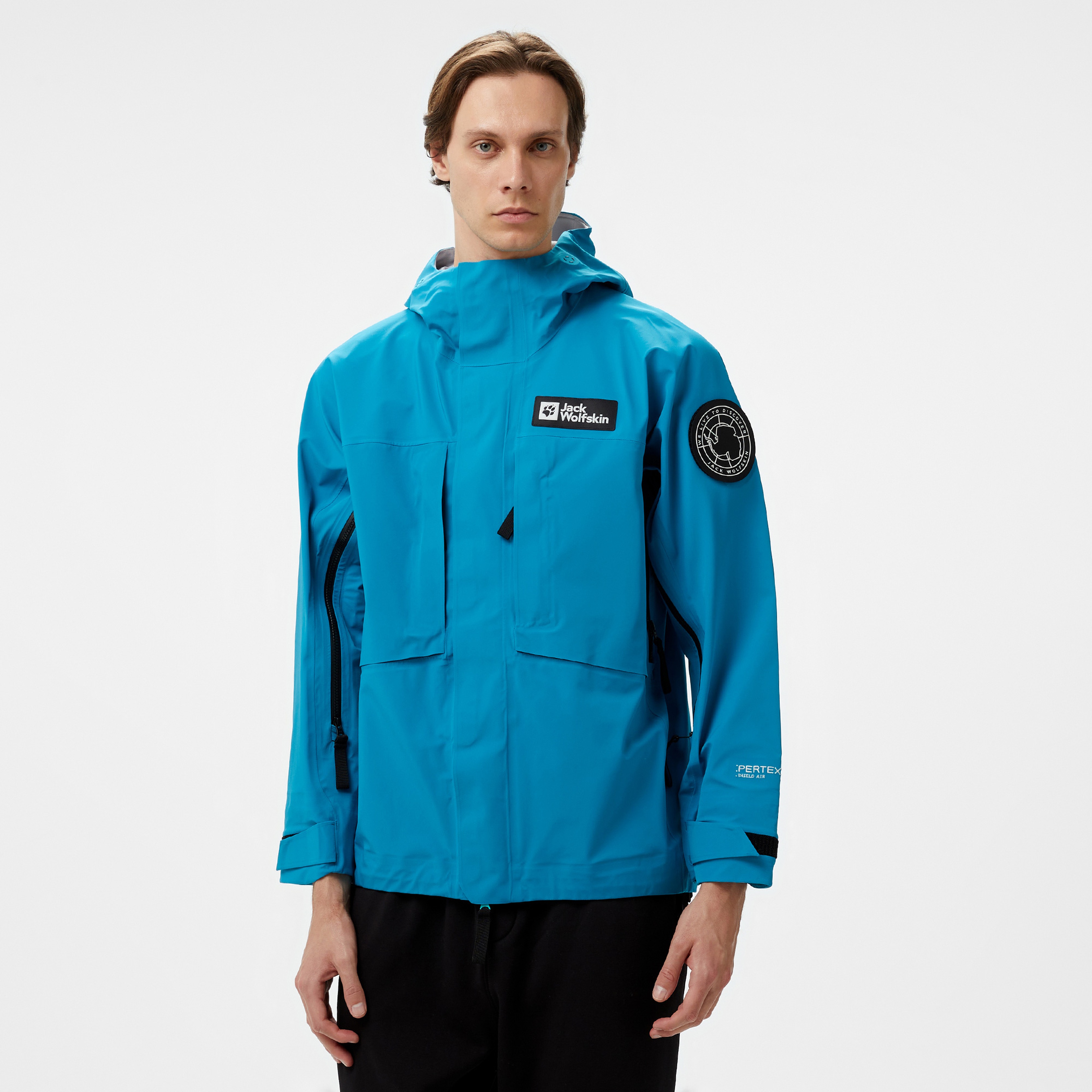 Jack Wolfskin Texapore,Pertex Shield Air Erkek Mavi Ceket