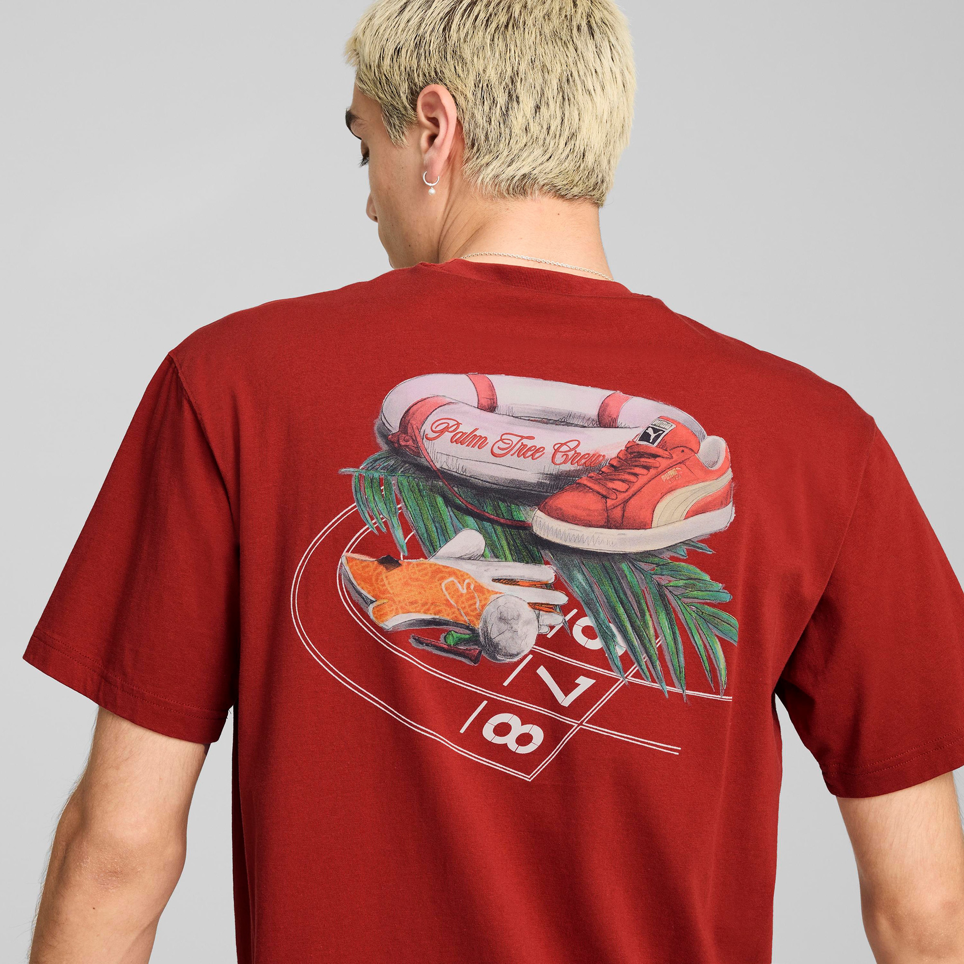 Puma X Ptc Graphic Unisex Kırmızı T-Shirt