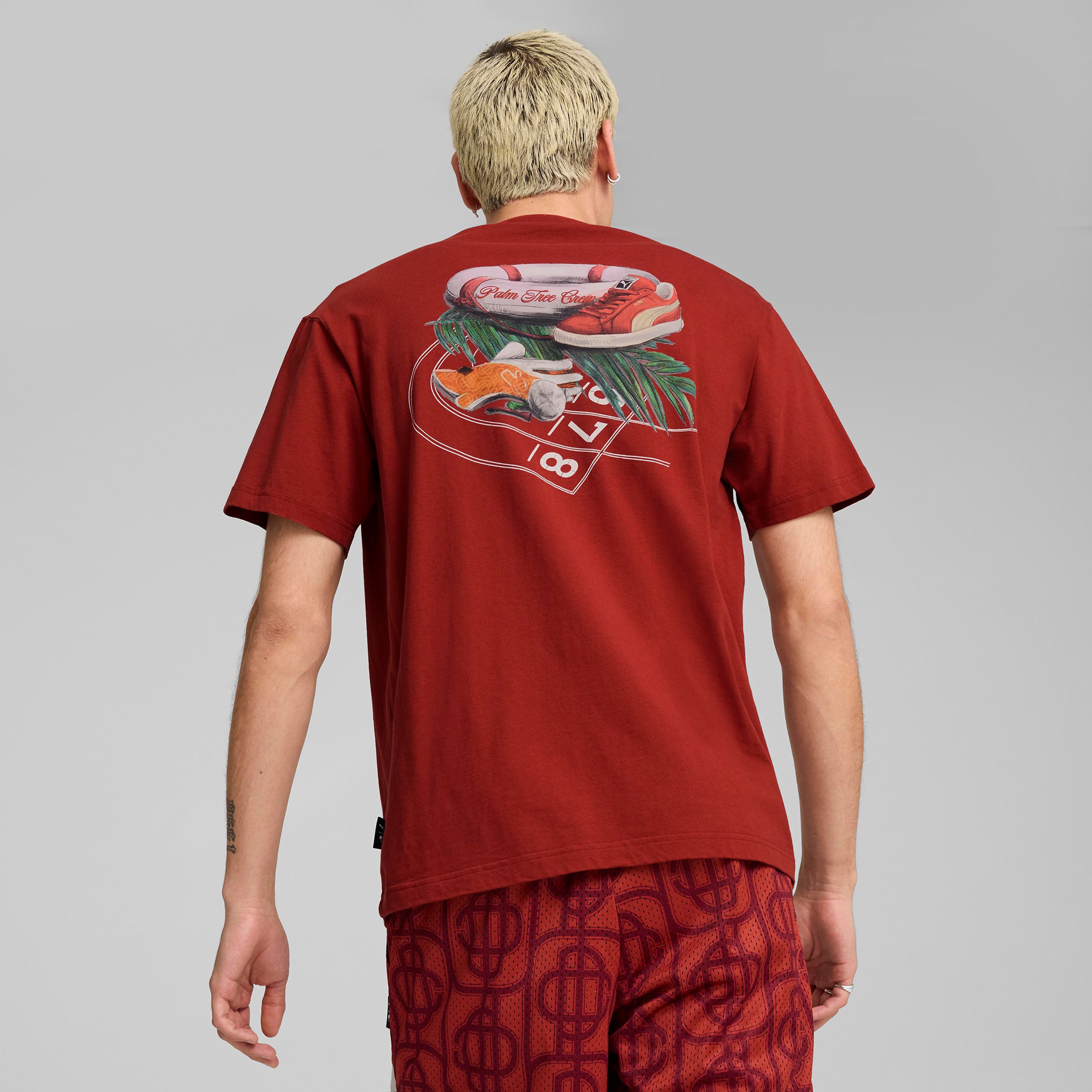 Puma X Ptc Graphic Unisex Kırmızı T-Shirt