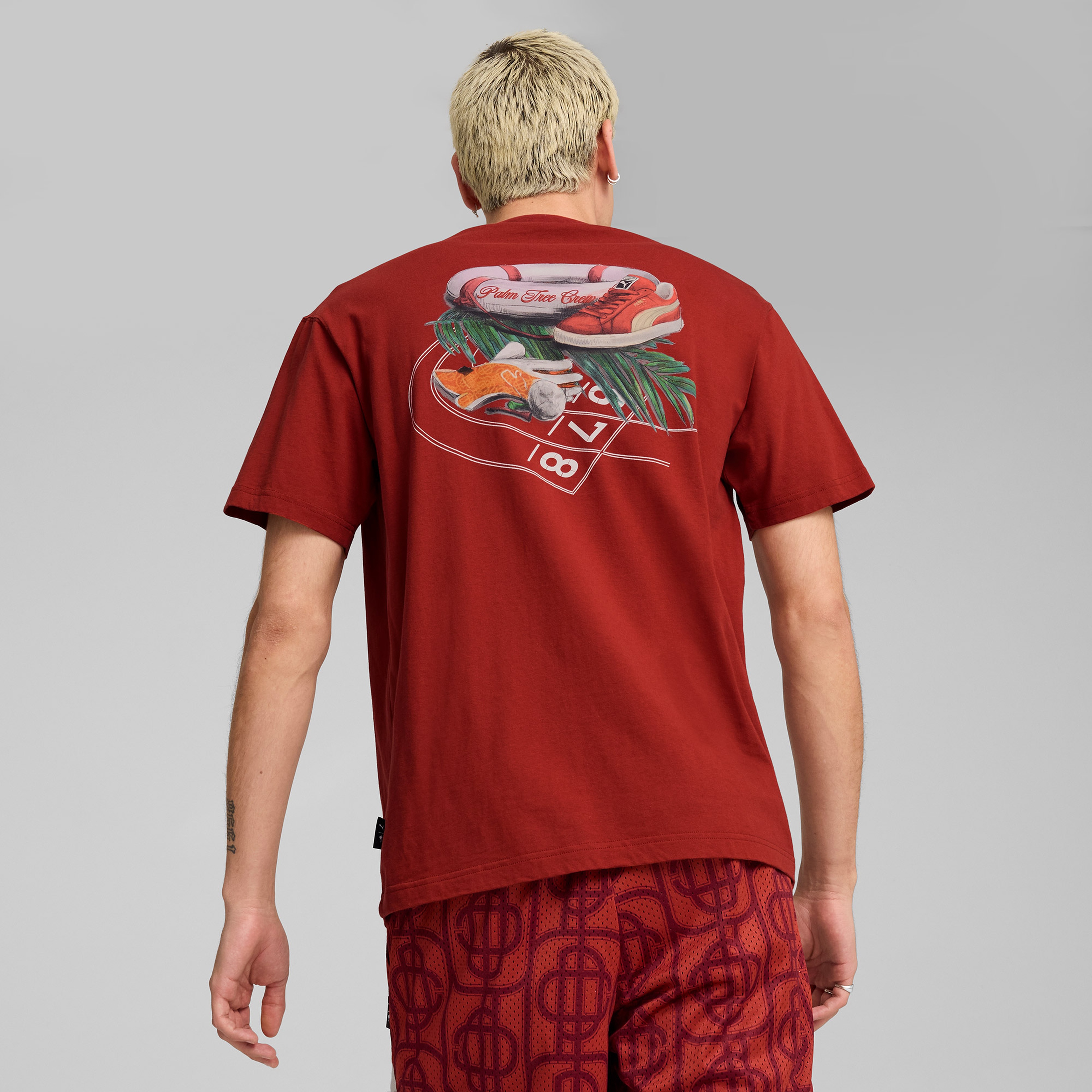 Puma X Ptc Graphic Unisex Kırmızı T-Shirt