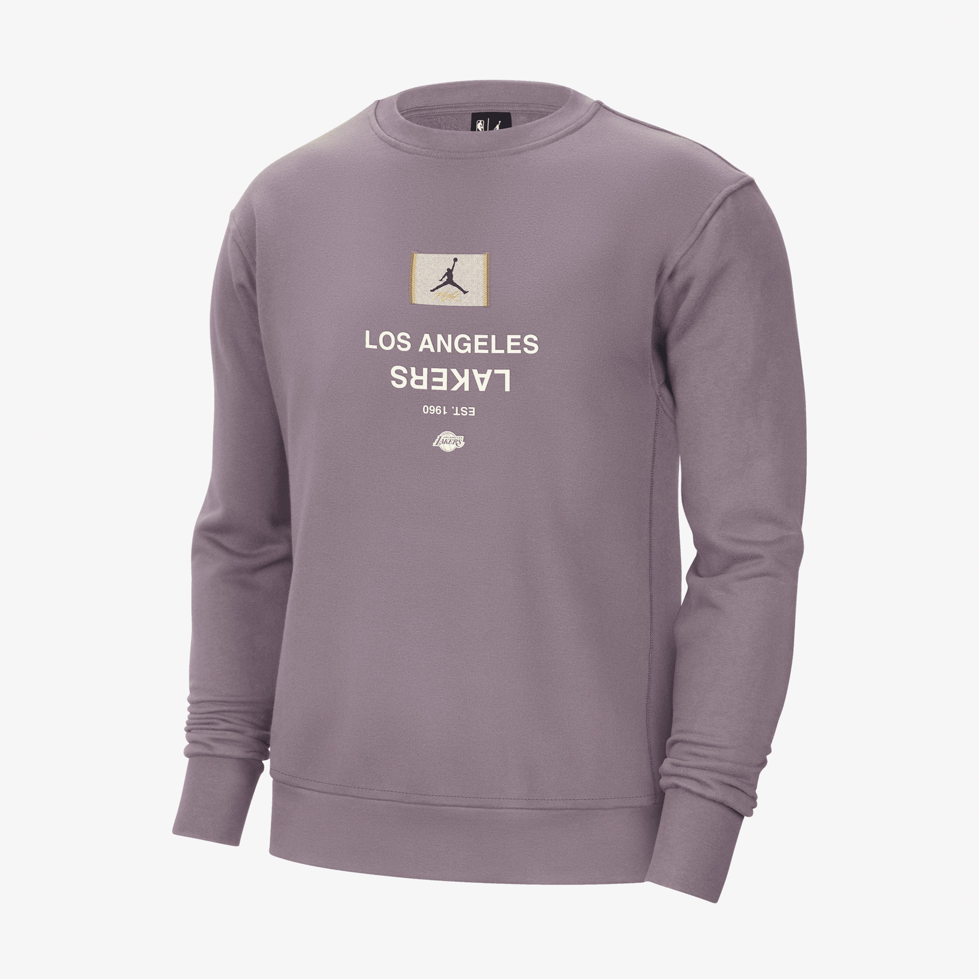 Nike Lal Mnk Flc Crew Cts St Erkek Mor T-Shirt