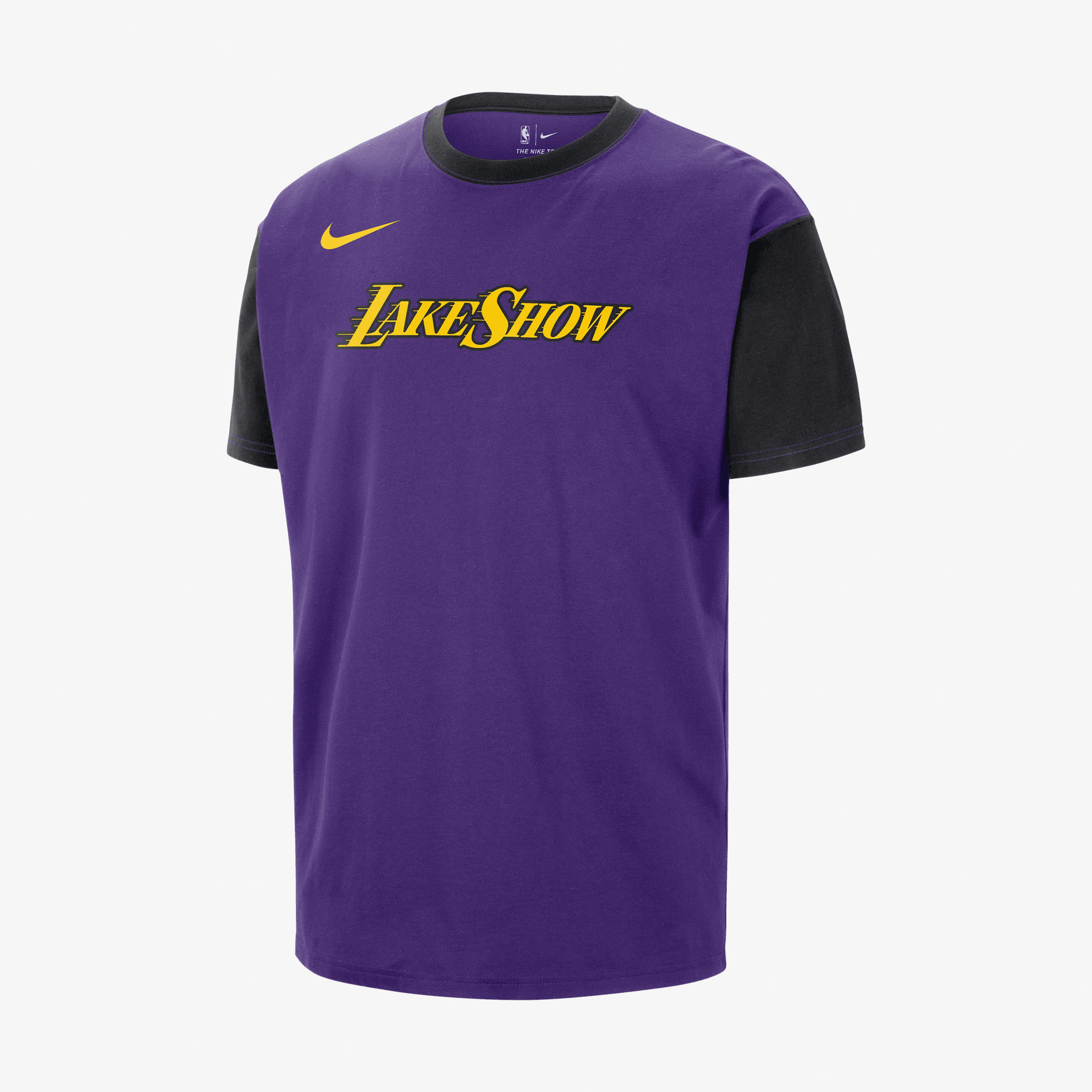 Los Angeles Lakers Courtside City Edition Erkek Mor T-Shirt