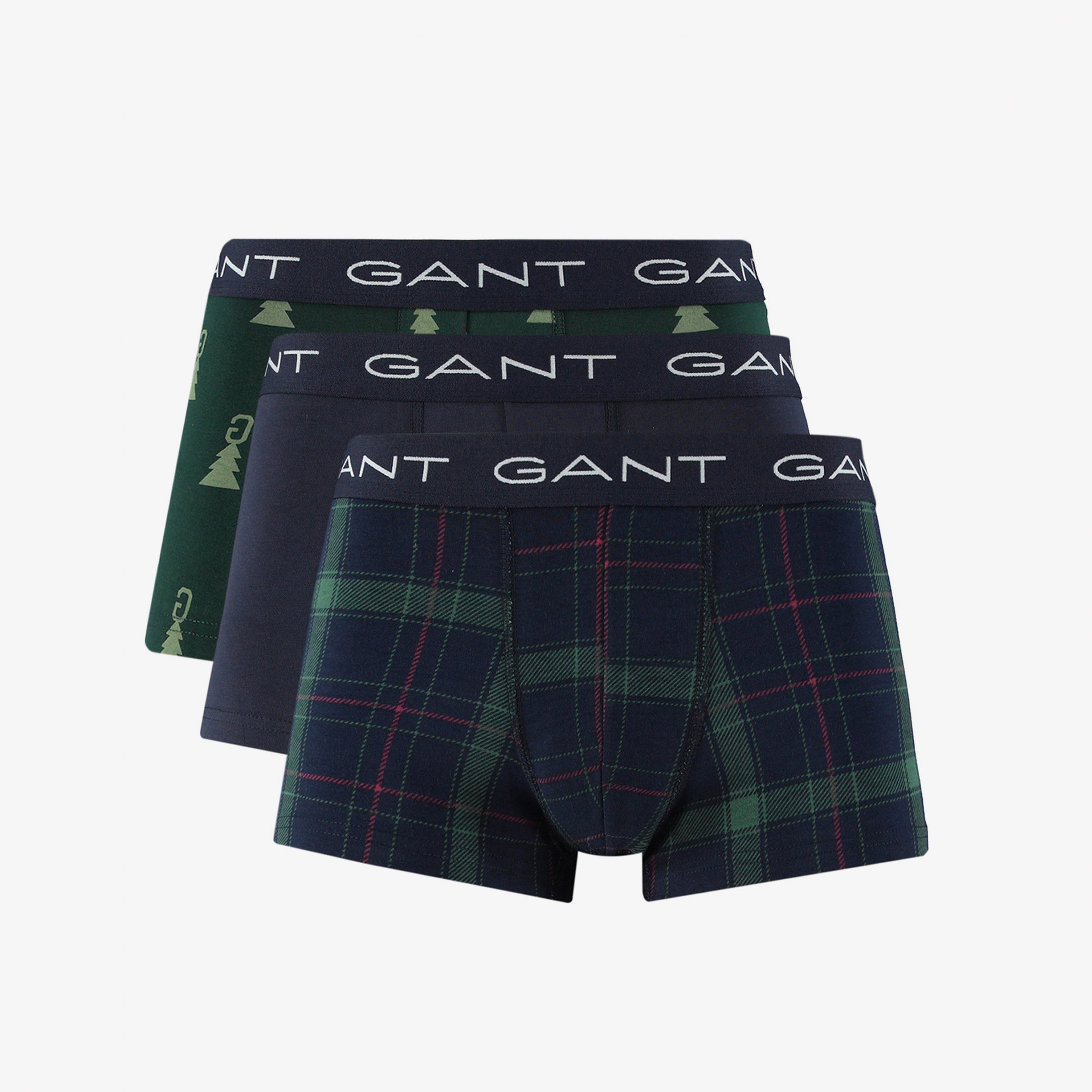 GANT Erkek Yeşil 3'lü Boxer