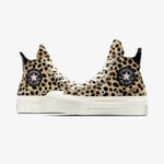 Converse Chuck 70 Leopard Print De Luxe Squared Unisex Siyah Platform Sneaker