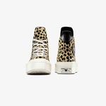 Converse Chuck 70 Leopard Print De Luxe Squared Unisex Siyah Platform Sneaker