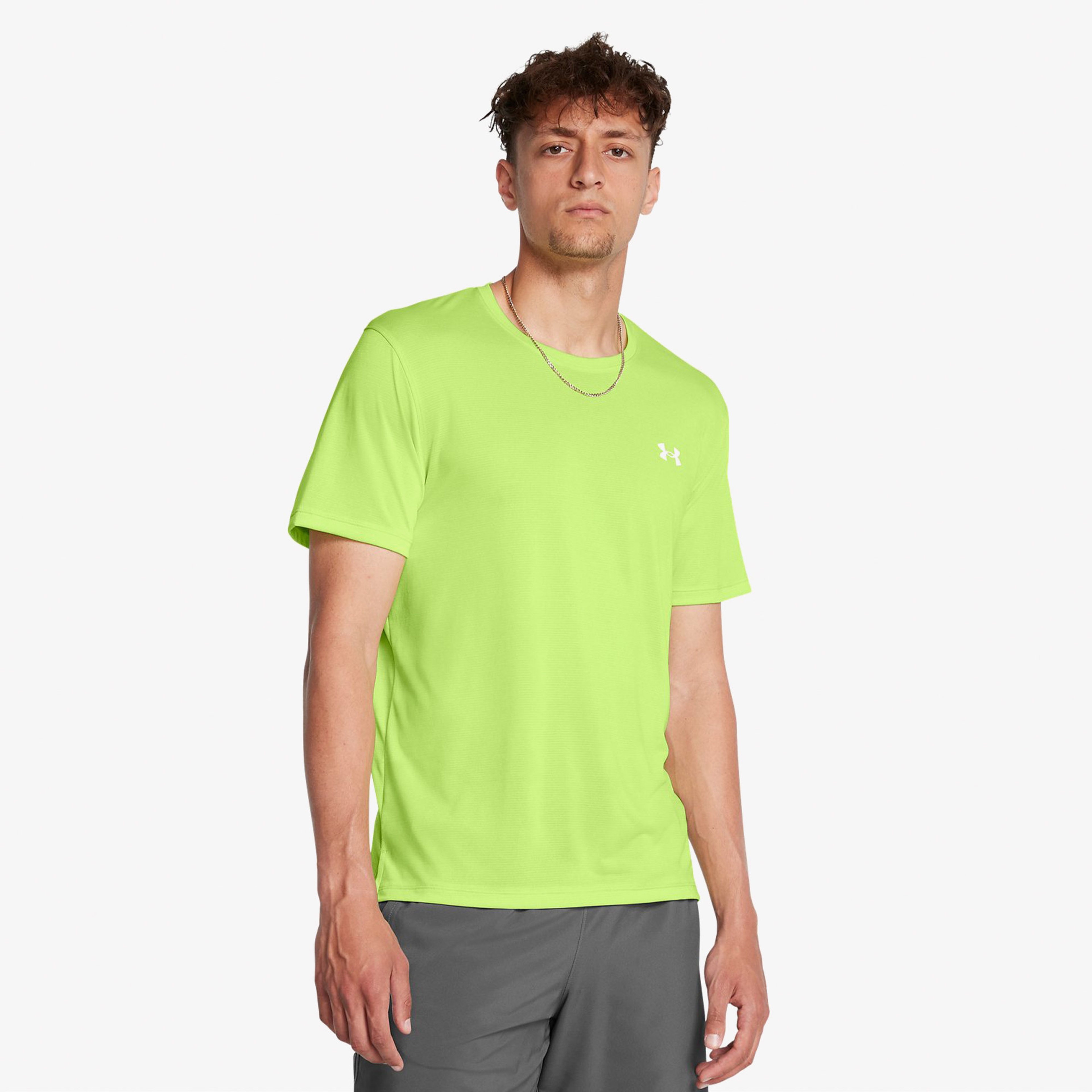 Under Armour Launch Erkek Sarı Antrenman T-Shirt
