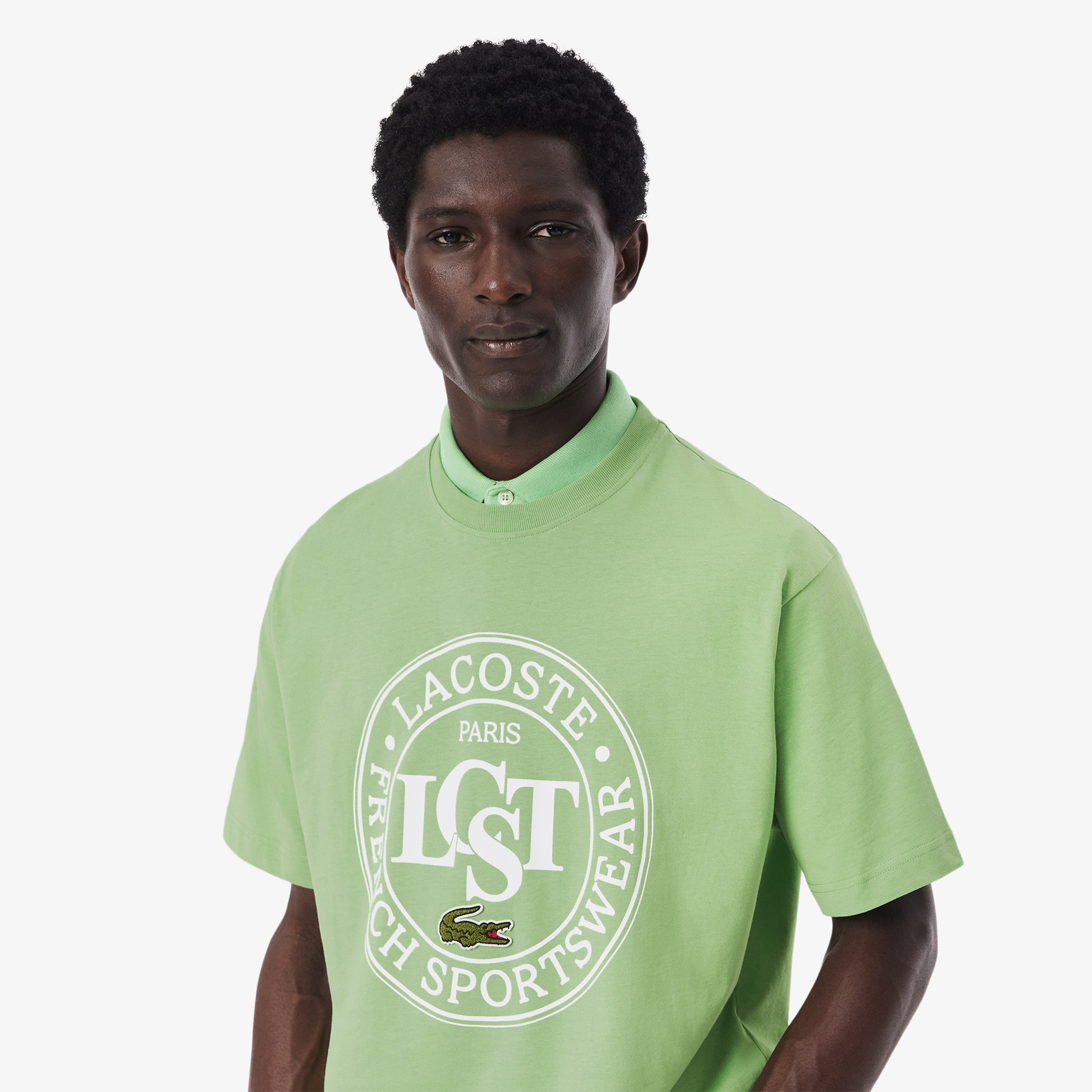 Lacoste Loose Fit Erkek Yeşil T-Shirt
