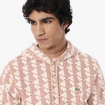 Lacoste Relaxed Fit Monogram Erkek Kahverengi Sweatshirt