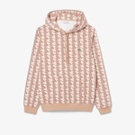 Lacoste Relaxed Fit Monogram Erkek Kahverengi Sweatshirt