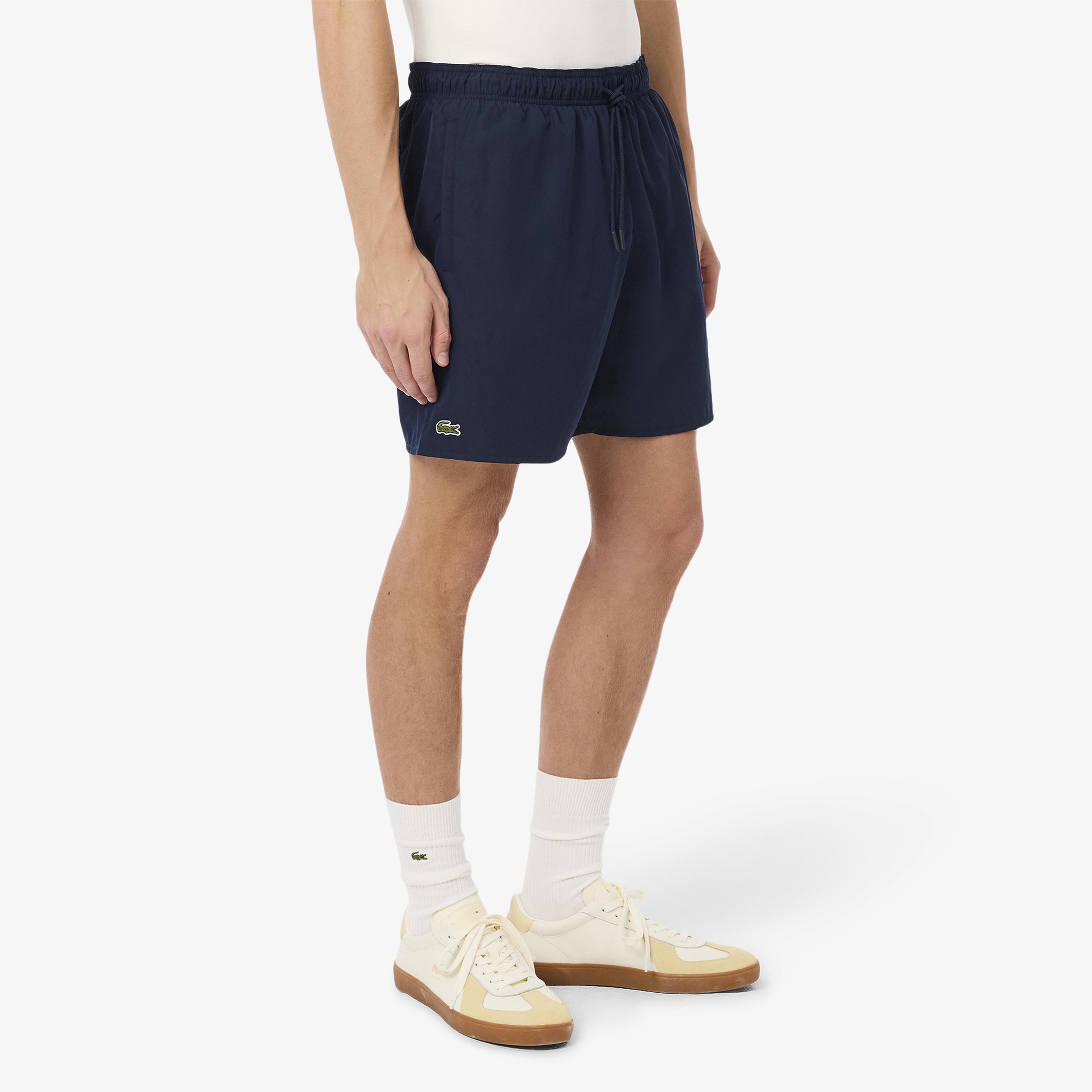 Lacoste Mid Length Monocrome Erkek Lacivert Mayo
