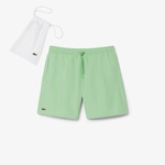 Lacoste Mid Length Monocrome Erkek Yeşil Mayo