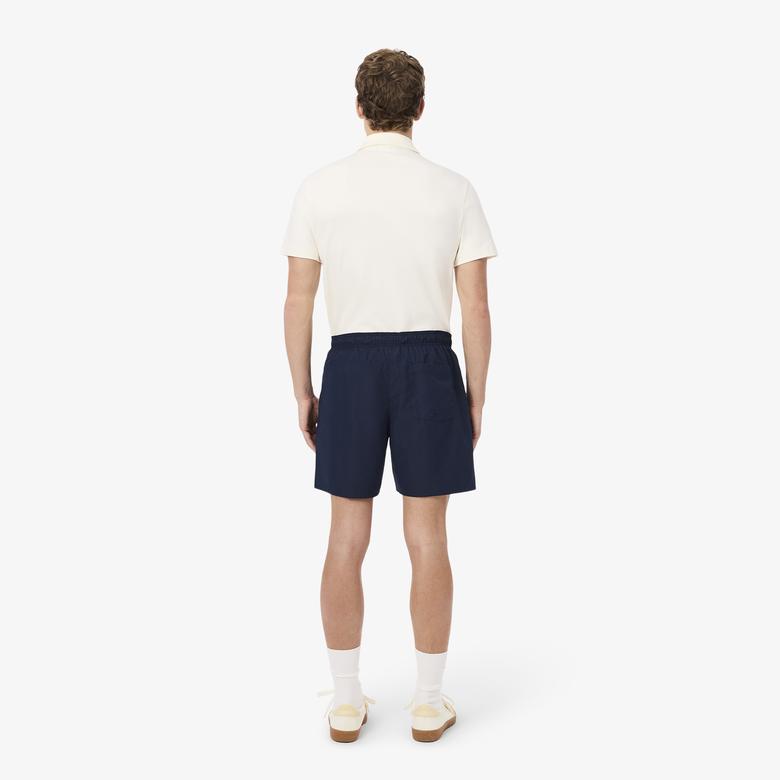 Lacoste Mid Length Monocrome Erkek Lacivert Mayo