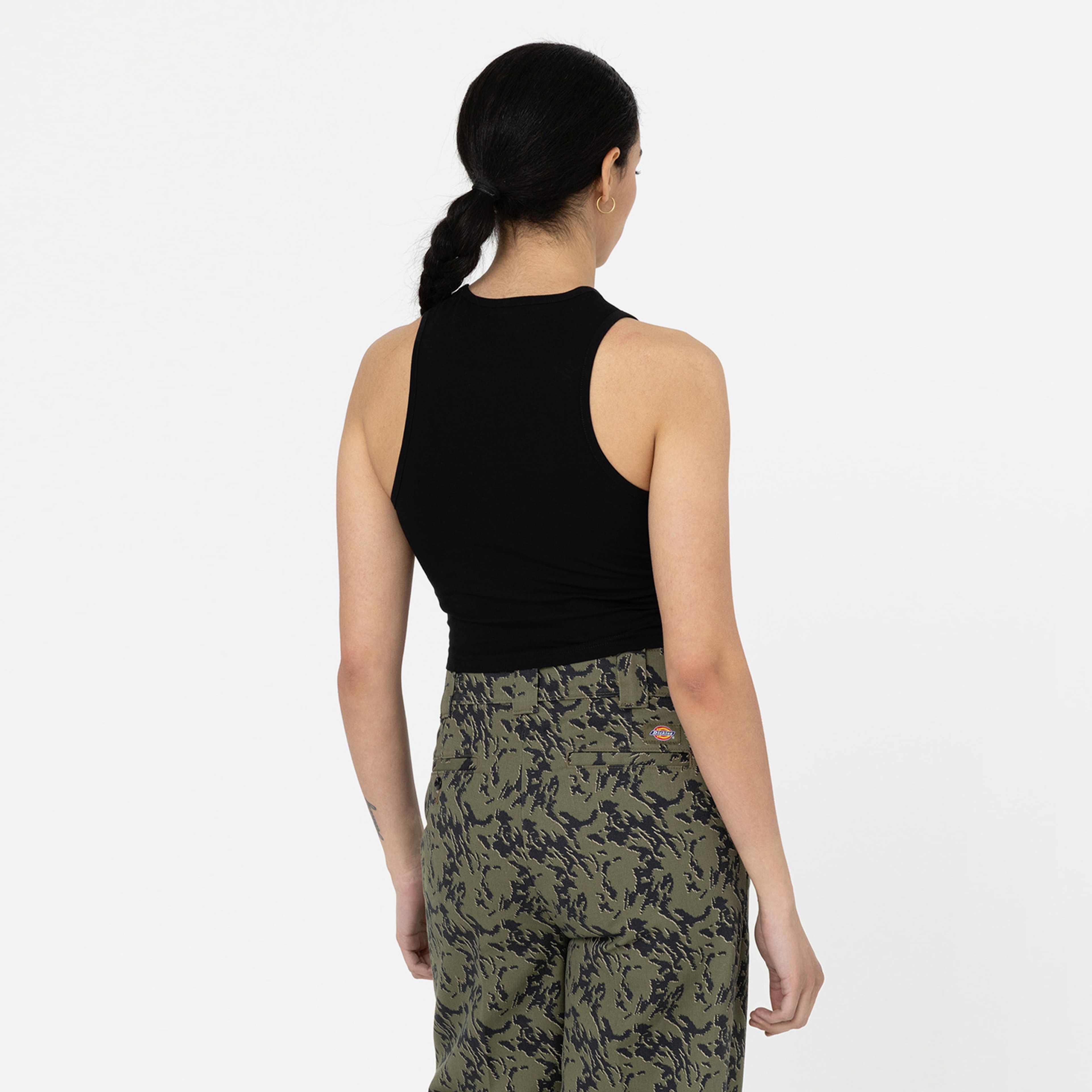 Dickies Powers Vest Kadın Siyah Kolsuz T-Shirt