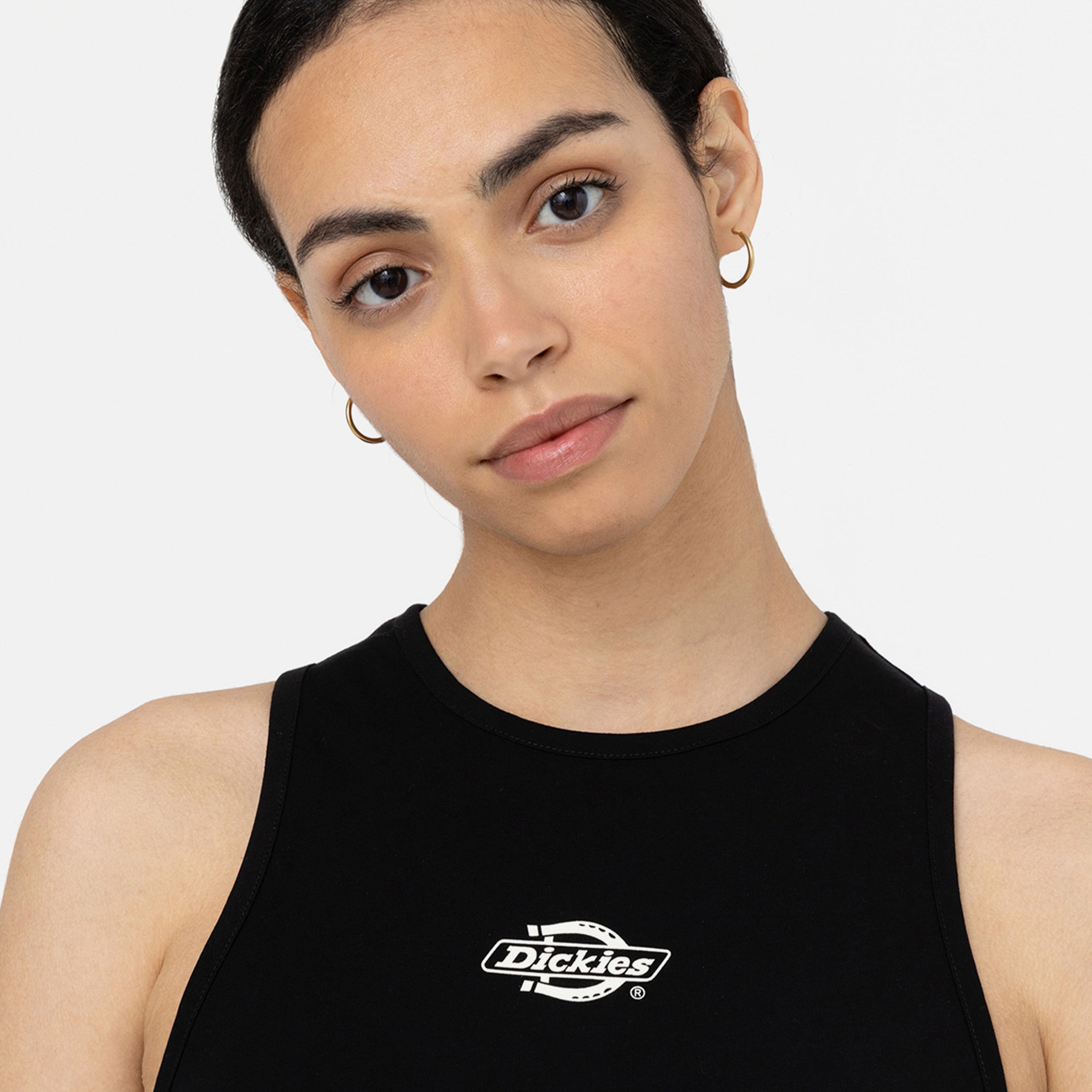 Dickies Powers Vest Kadın Siyah Kolsuz T-Shirt