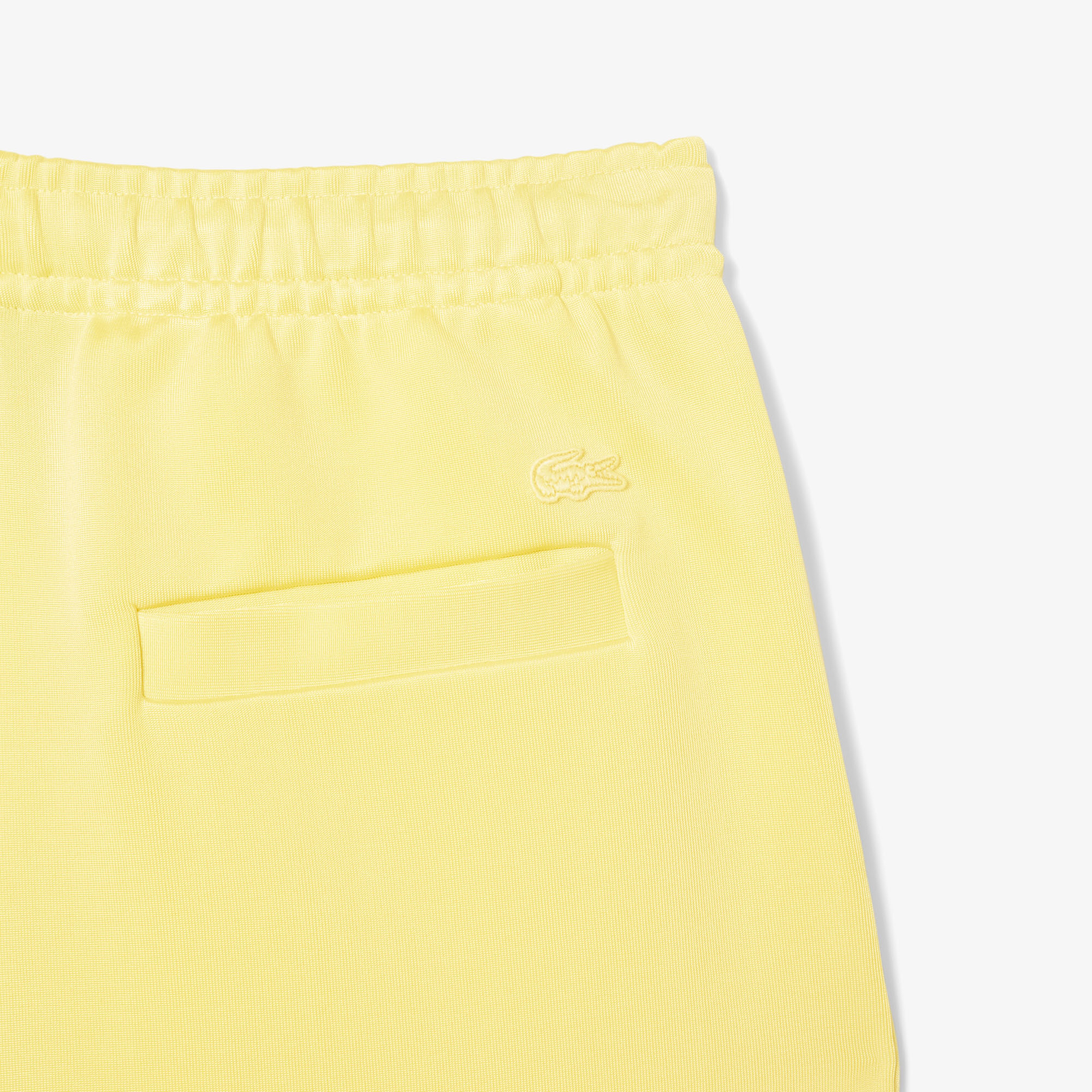 SS25 RUNWAY Erkek Oversize Fit Saten Sarı Eşofman Altı