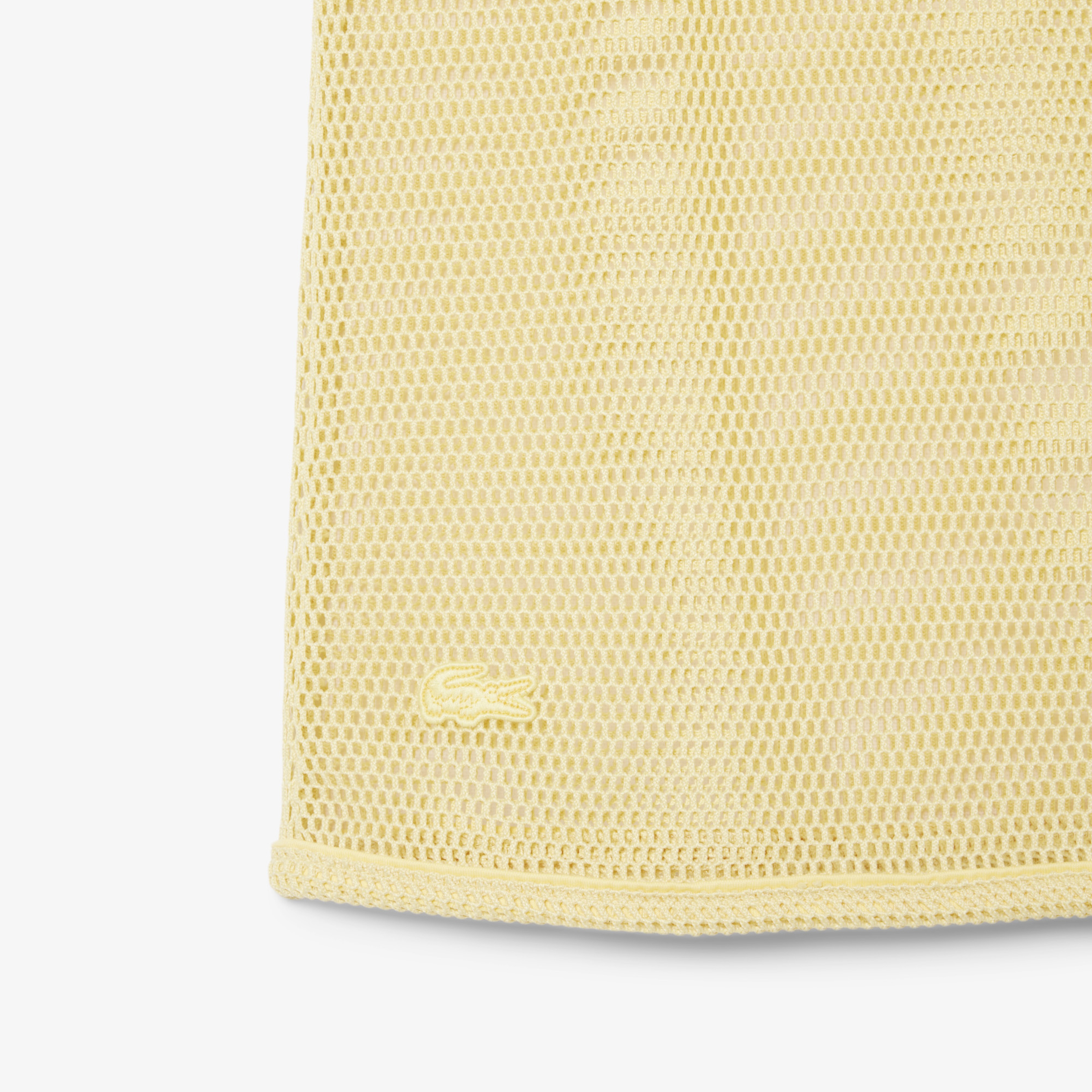 SS25 RUNWAY Erkek Slim Fit Kolsuz Bisiklet Yaka Sarı T-Shirt