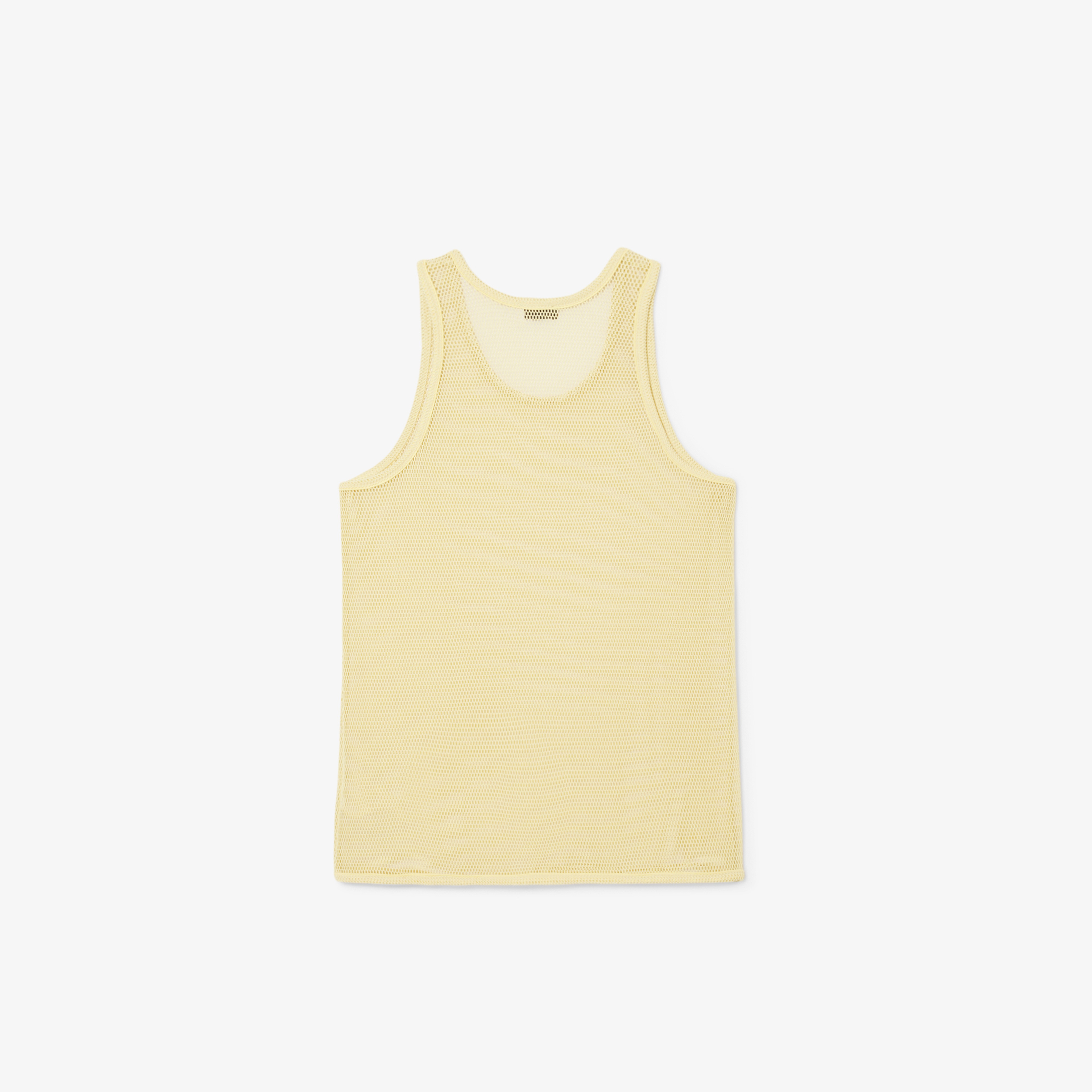 SS25 RUNWAY Erkek Slim Fit Kolsuz Bisiklet Yaka Sarı T-Shirt