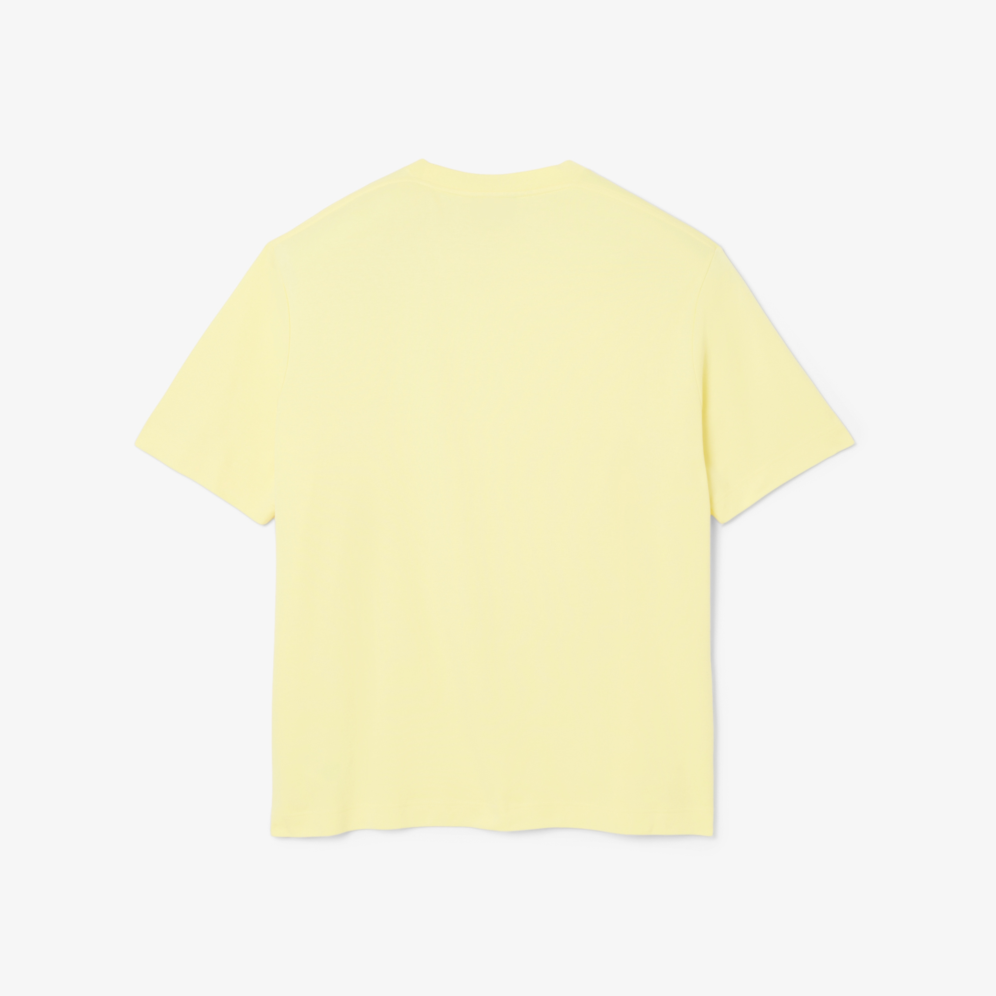 SS25 RUNWAY Erkek Oversize Fit Bisiklet Yaka Sarı T-Shirt