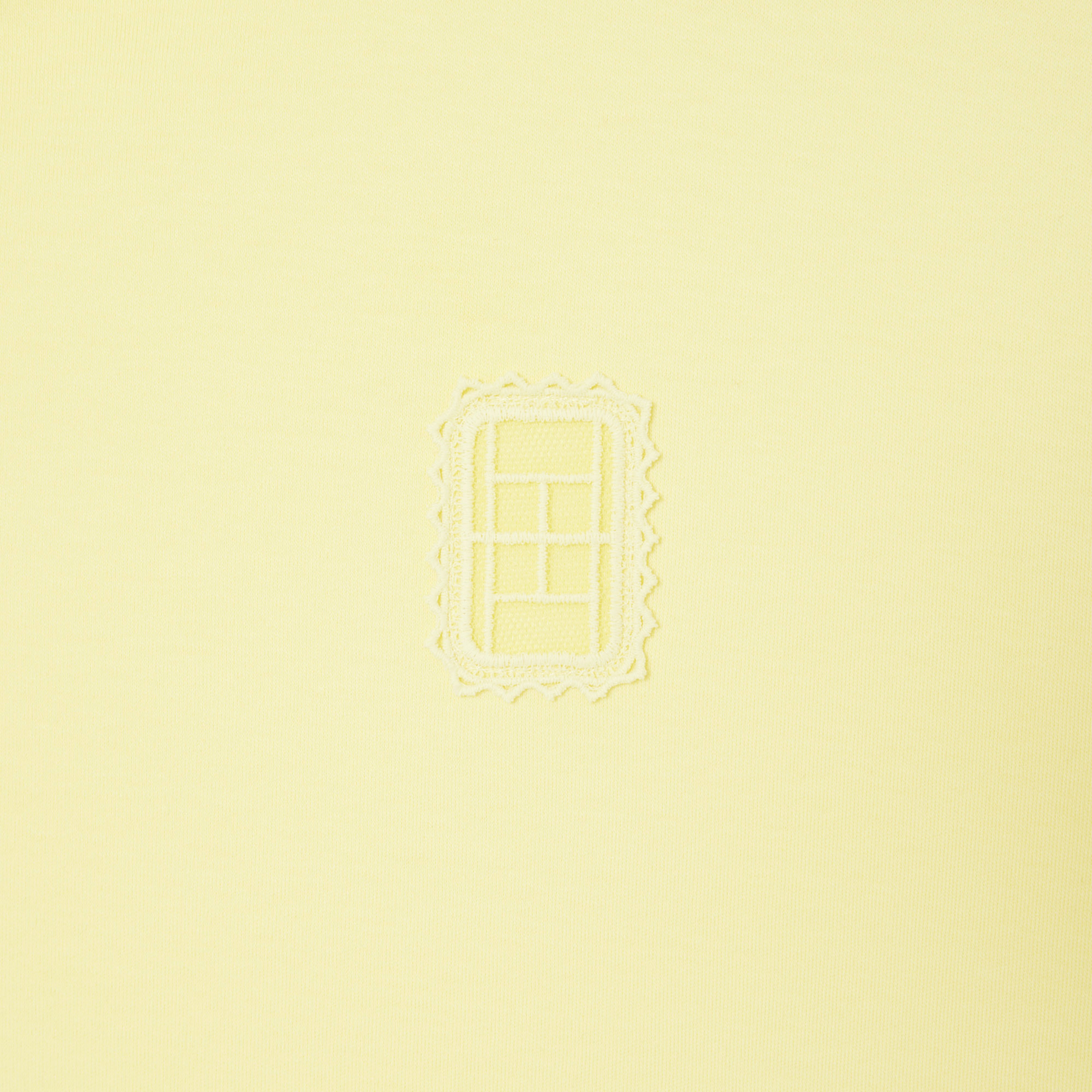 SS25 RUNWAY Erkek Oversize Fit Bisiklet Yaka Sarı T-Shirt