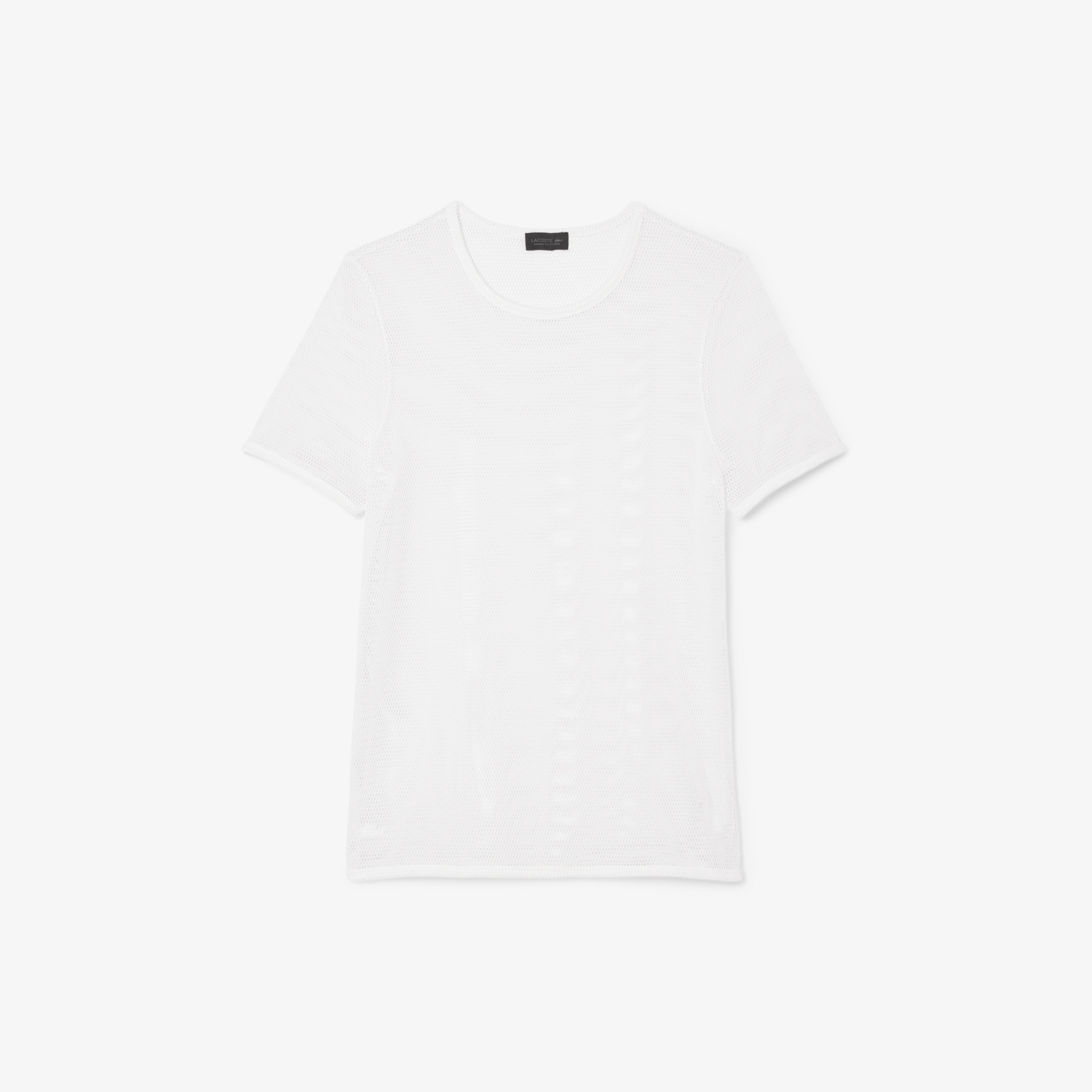 SS25 RUNWAY Erkek Slim Fit Bisiklet Yaka Beyaz T-Shirt