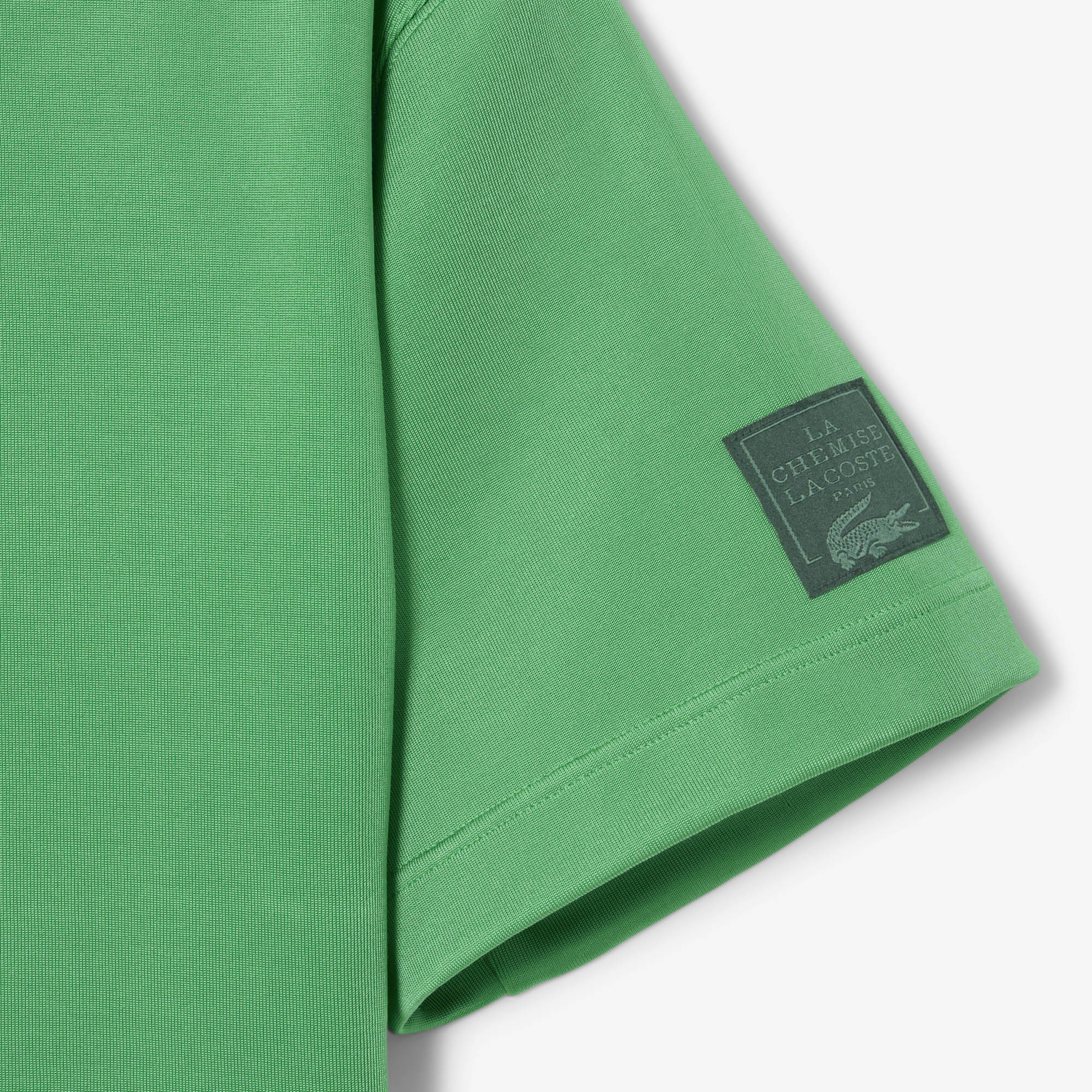 SS25 RUNWAY Erkek Oversize Fit Kısa Kollu Bisiklet Yaka Yeşil Sweatshirt