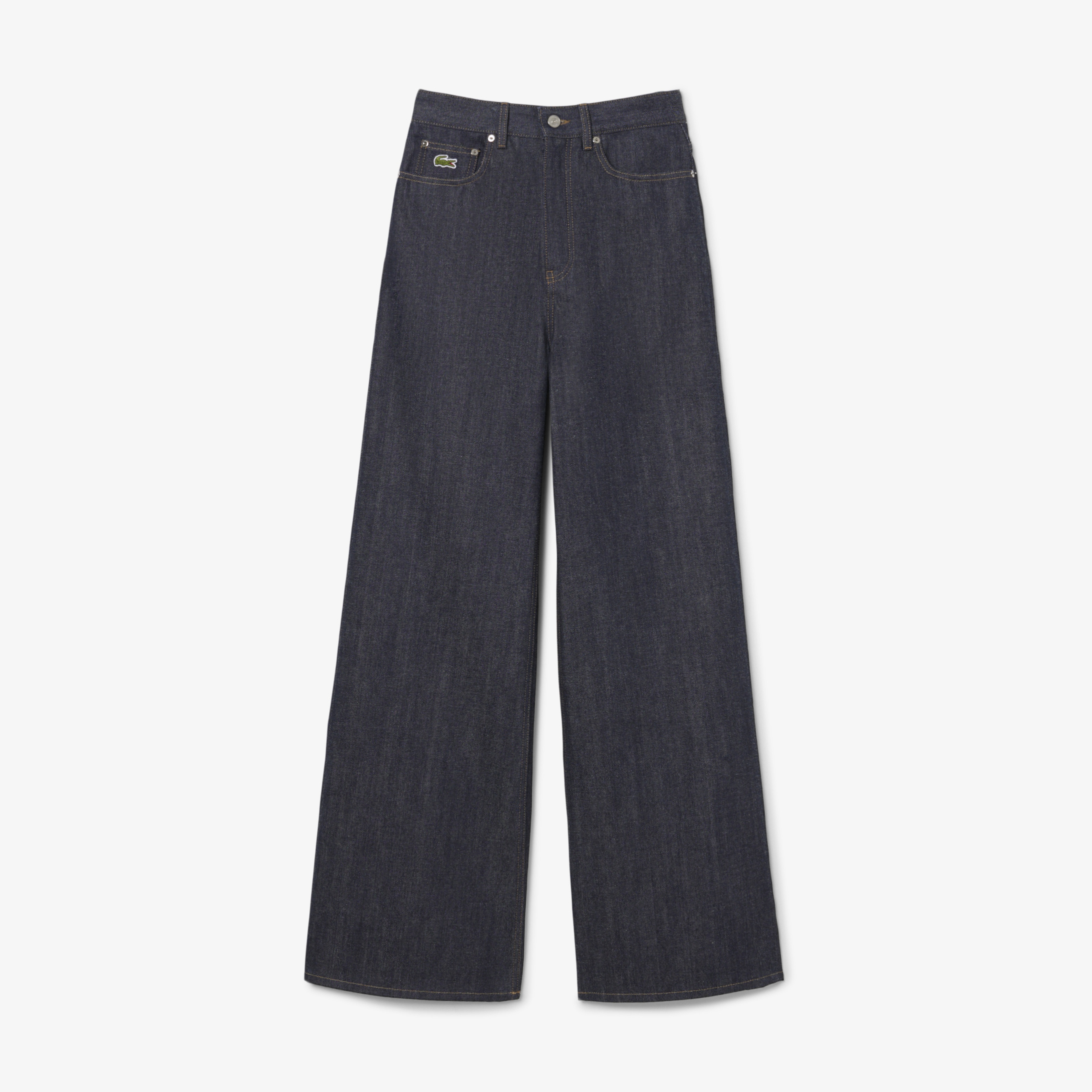 SS25 RUNWAY Kadın Wide Leg Mavi Jean Pantolon