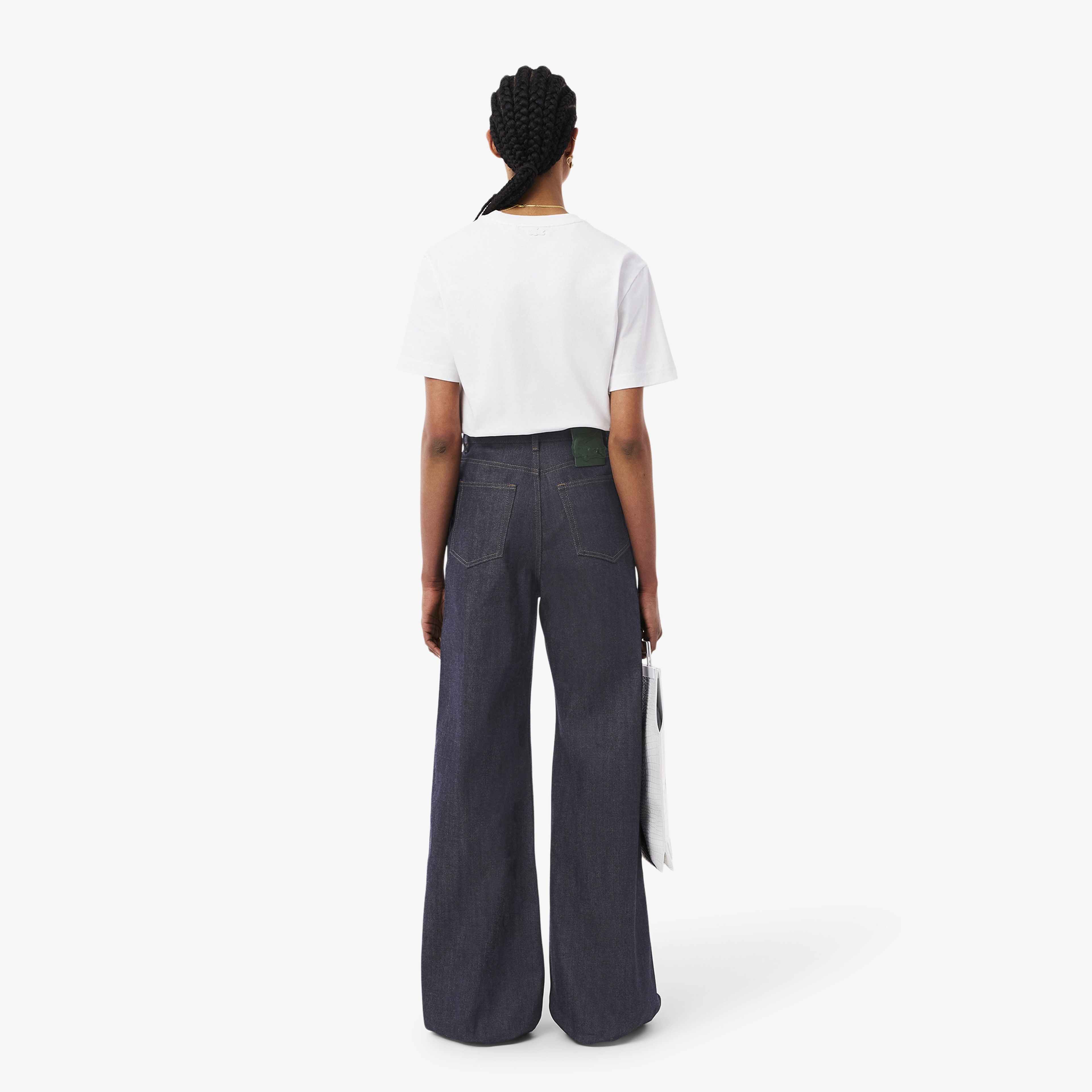 SS25 RUNWAY Kadın Wide Leg Mavi Jean Pantolon