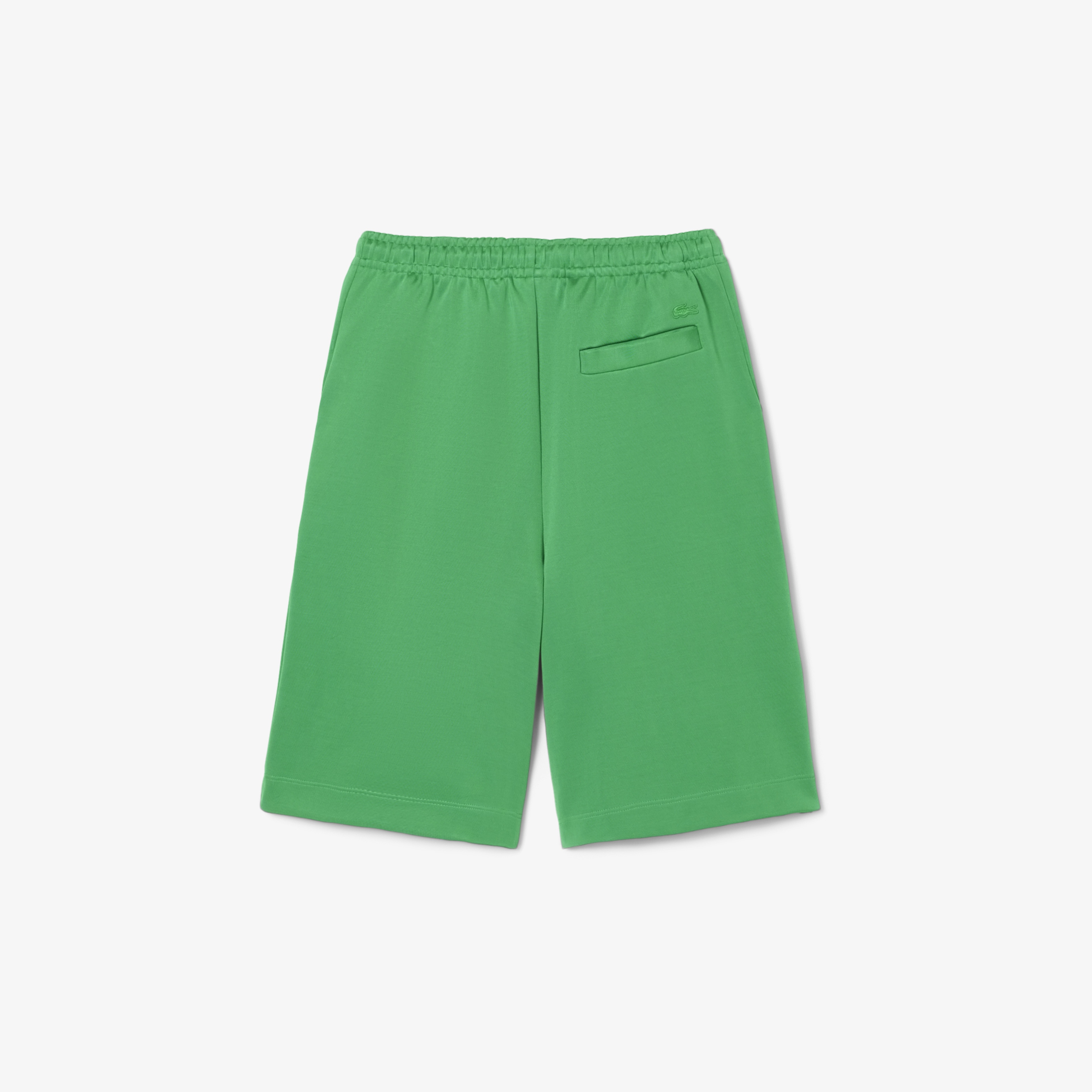 SS25 RUNWAY Kadın Oversize Fit Saten Yeşil Bermuda Şort