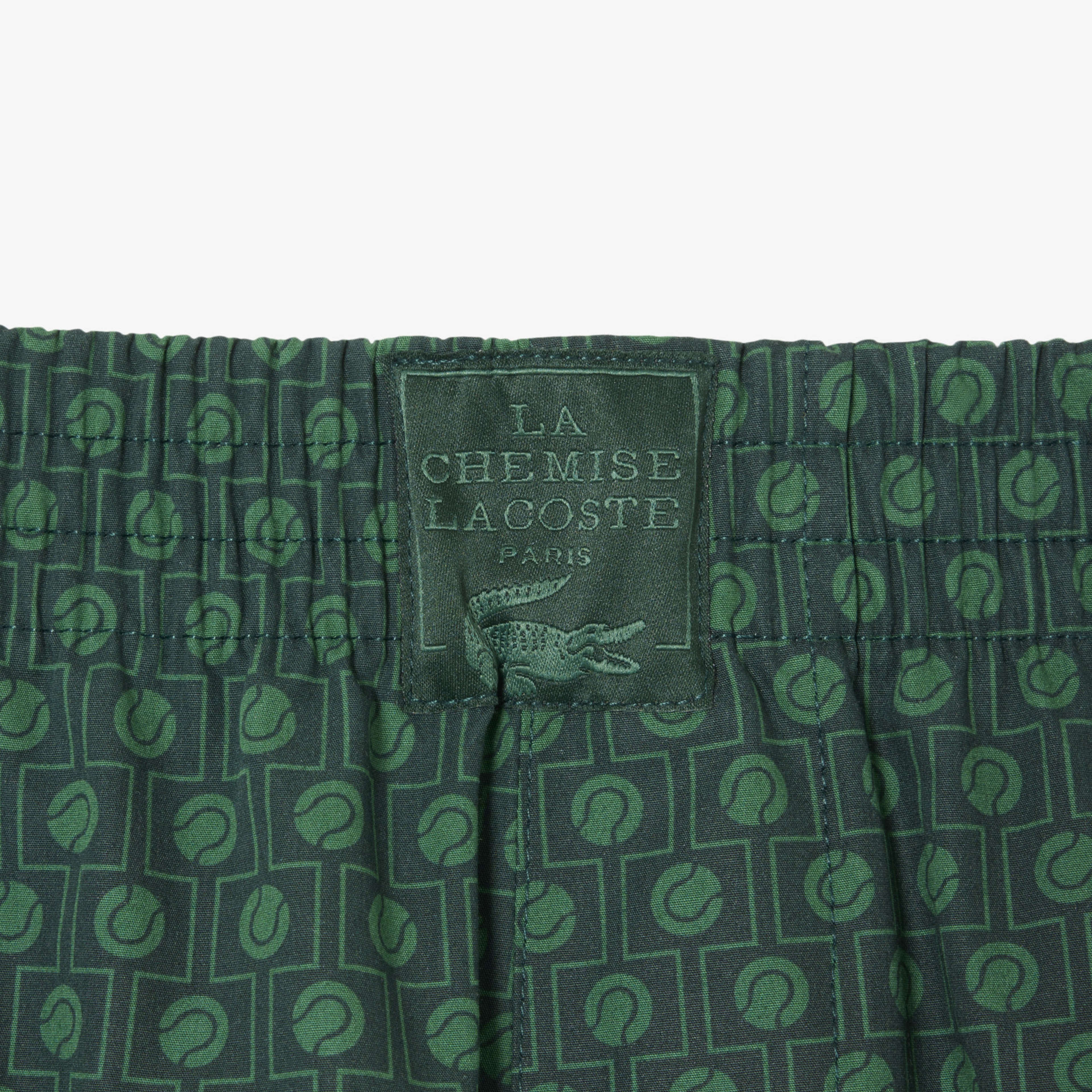 SS25 RUNWAY Erkek Desenli Yeşil Şort