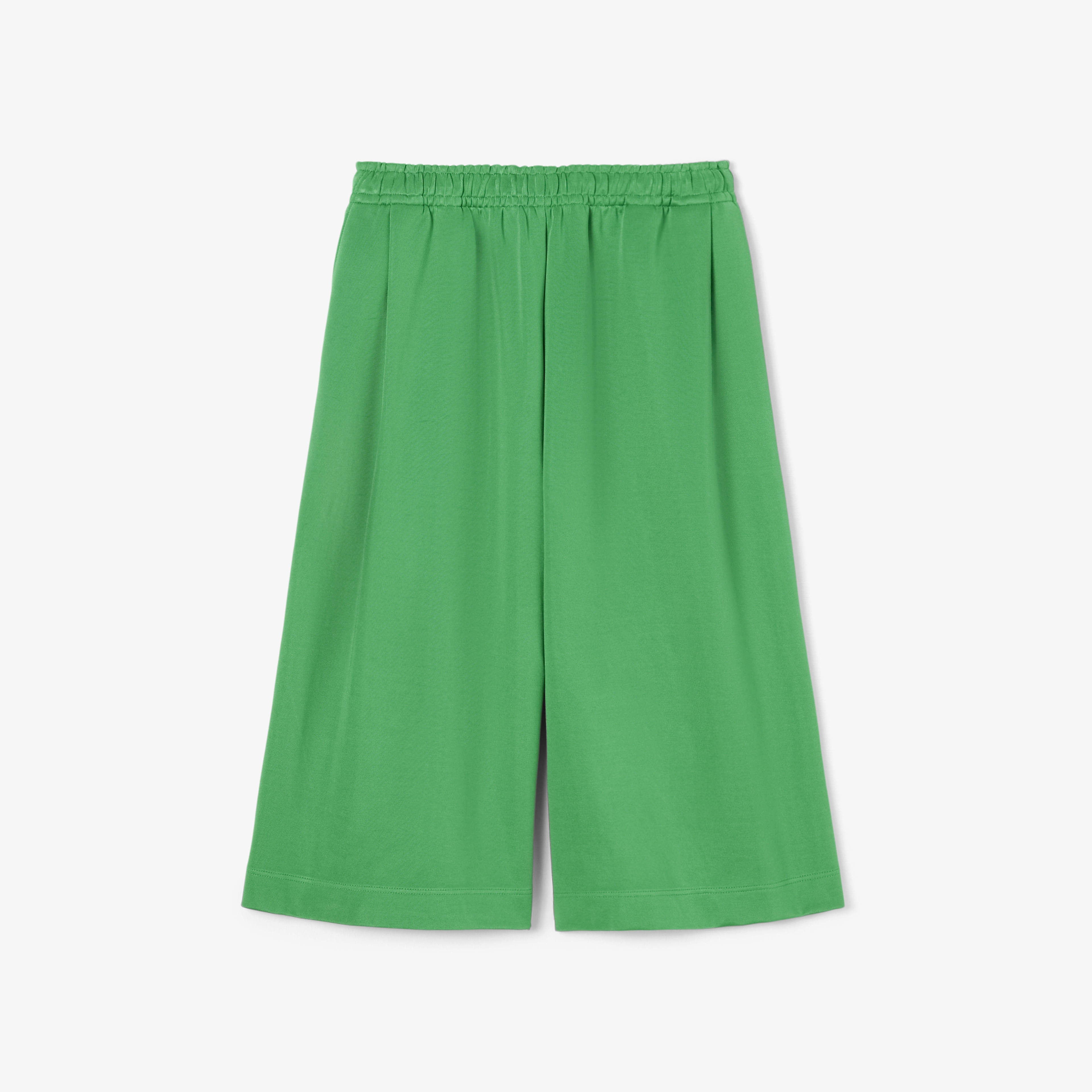 SS25 RUNWAY Erkek Oversize Fit Saten Yeşil Bermuda Şort