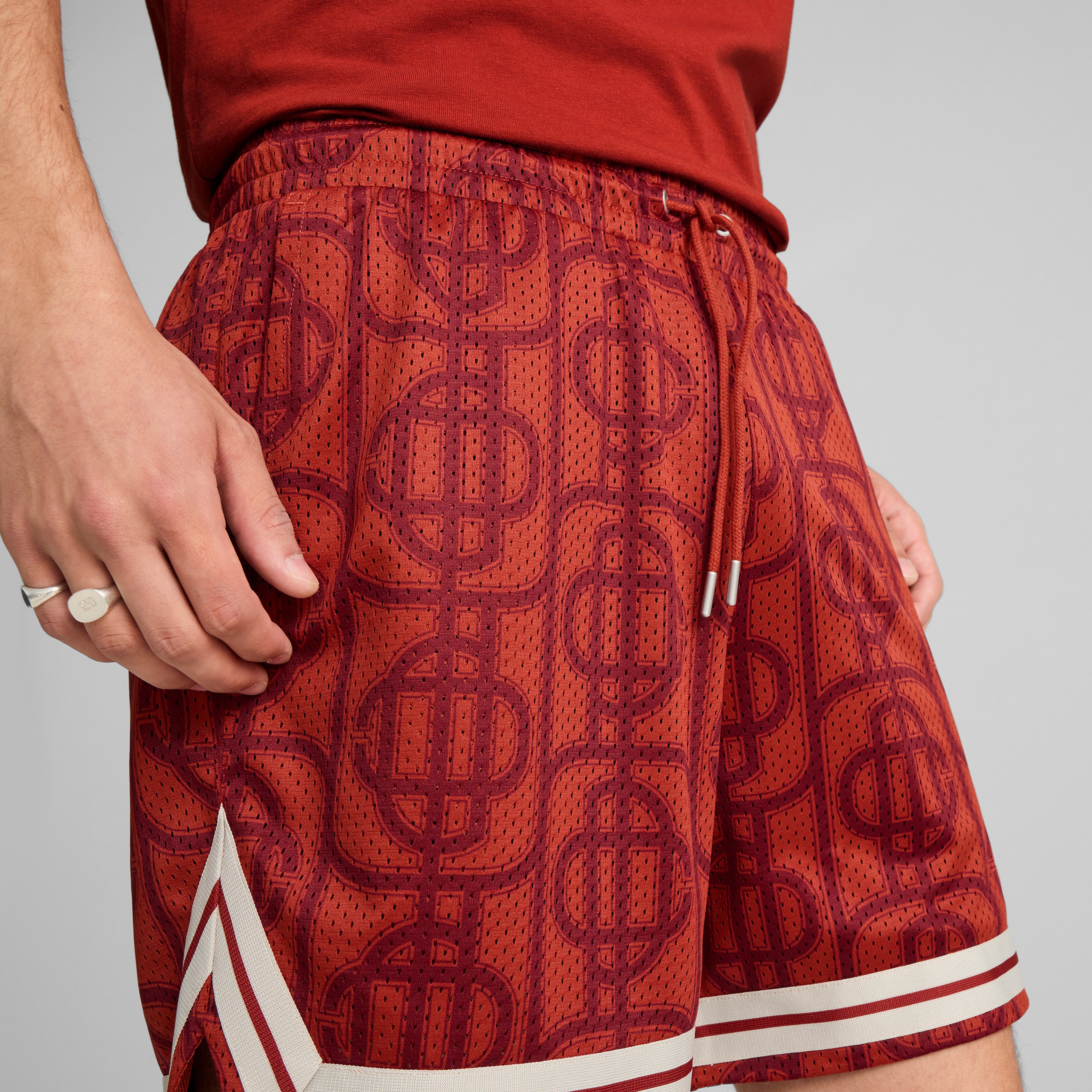 Puma X Ptc Aop Mesh Shorts Unisex Kırmızı Şort